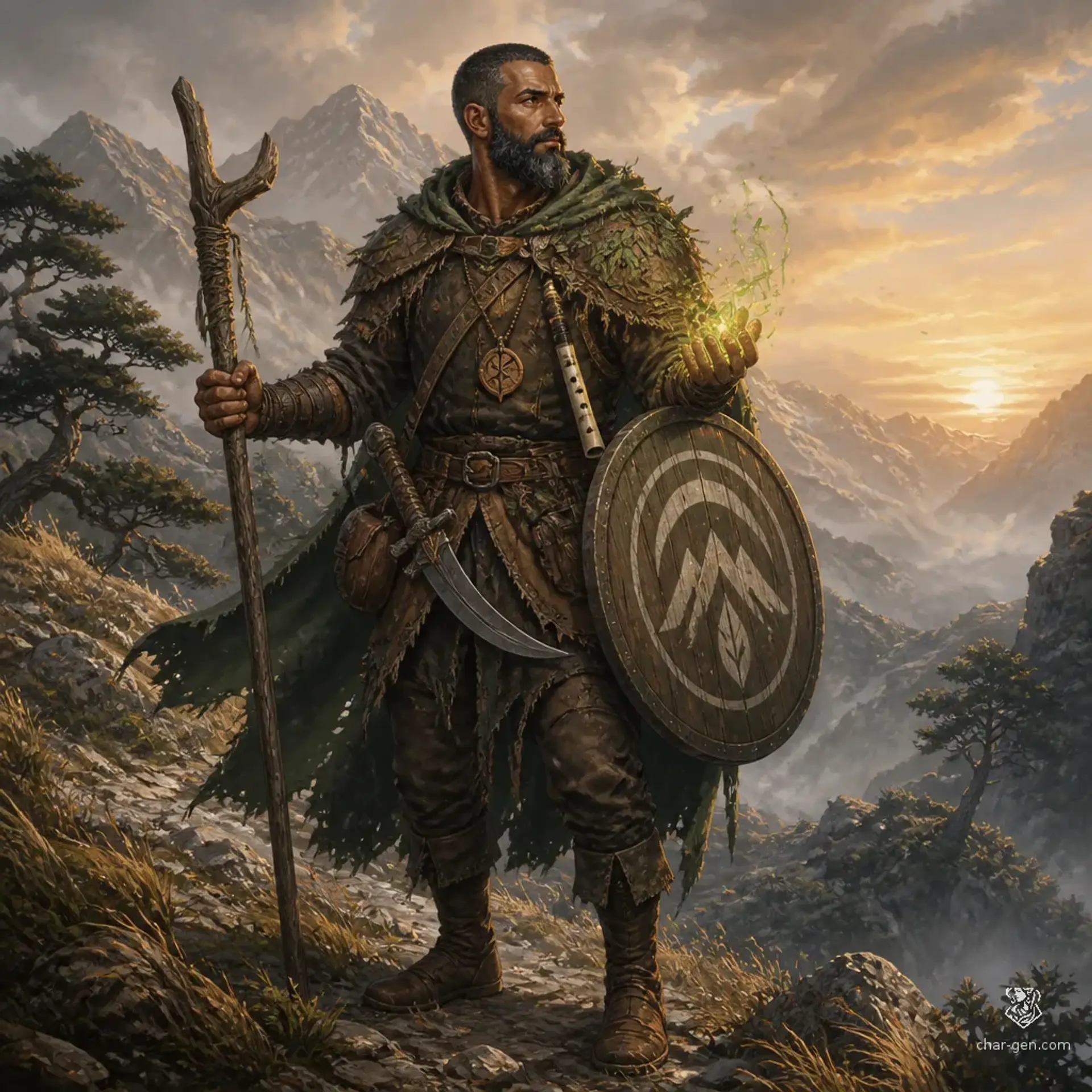 Ketek Arzun - AI-generated fantasy Character