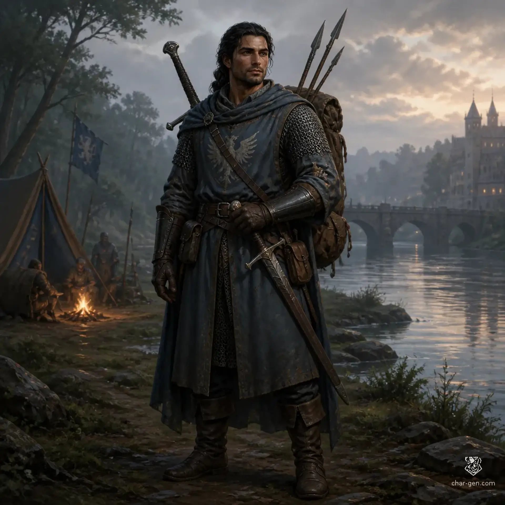 Sorin Veskari - AI-generated fantasy Character