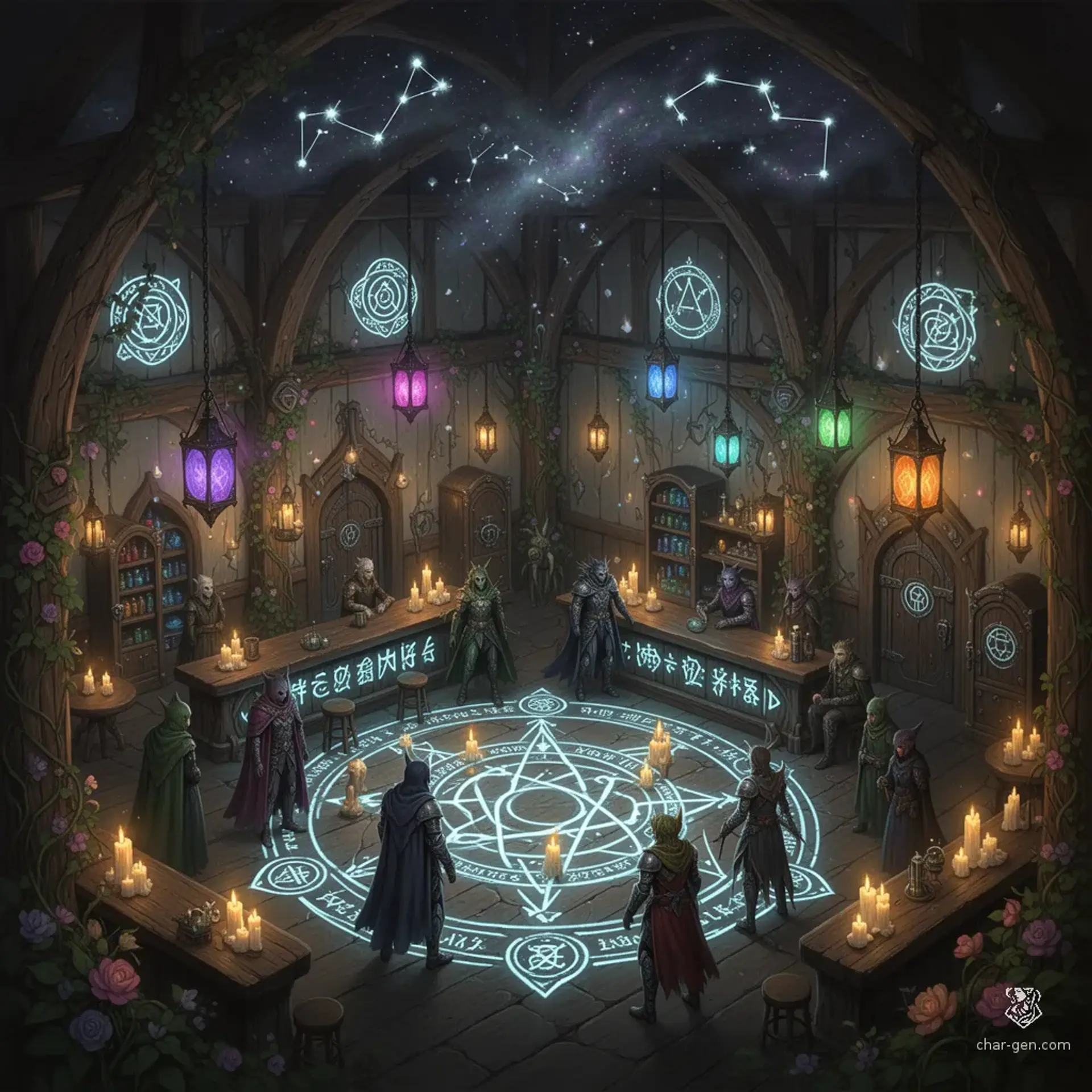 The Veiled Meridian - AI-generated fantasy Tavern