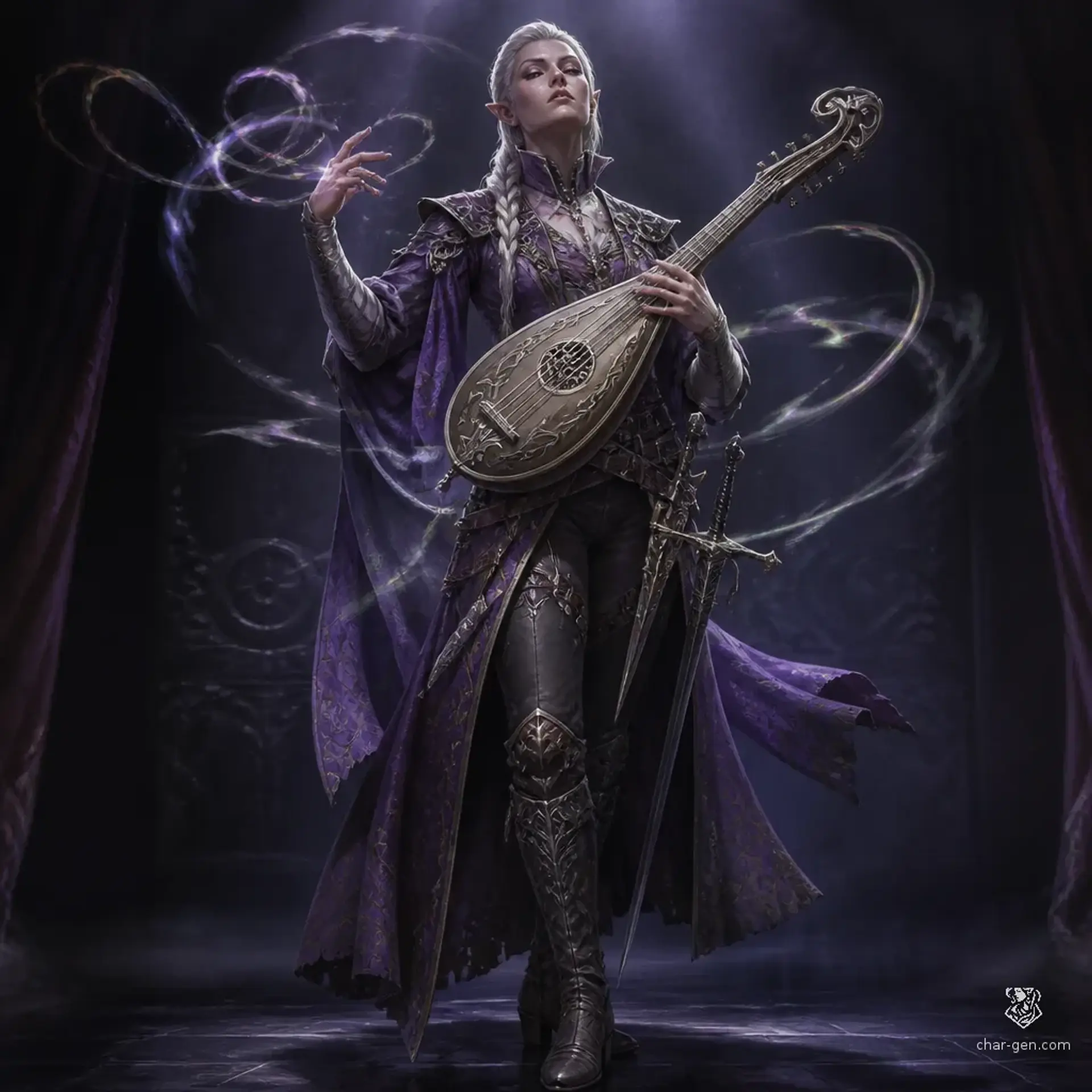 Lyraia Star Vaelen - AI-generated fantasy Character