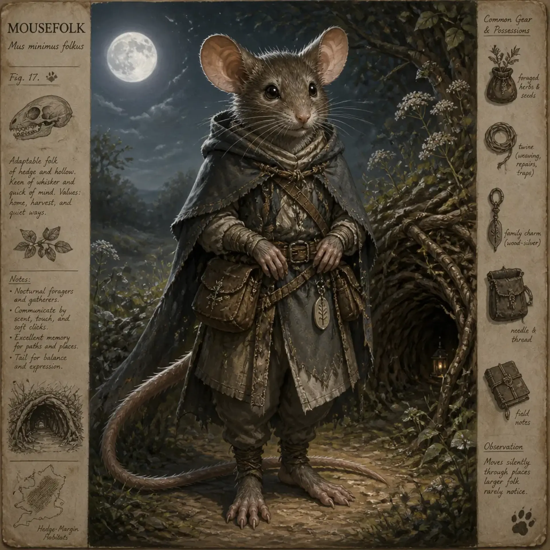 Moonmouse - AI-generated fantasy Species
