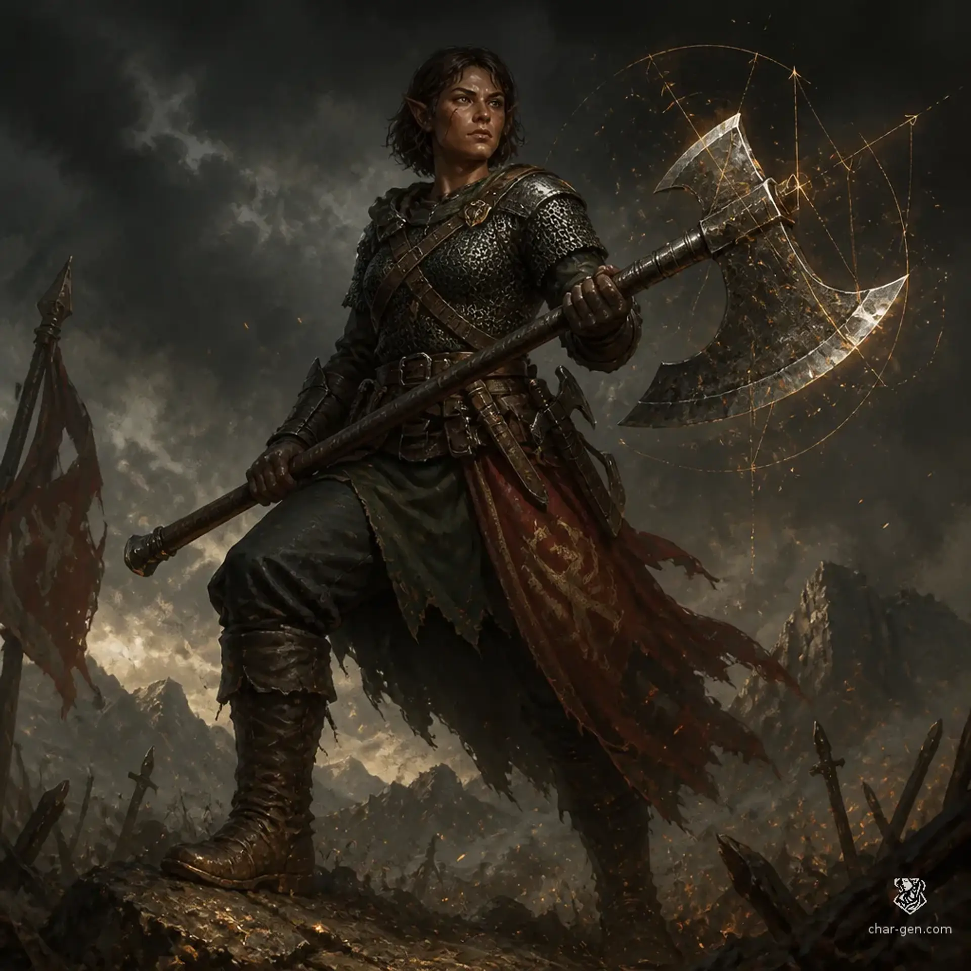 Tamar Veskuri - AI-generated fantasy Character
