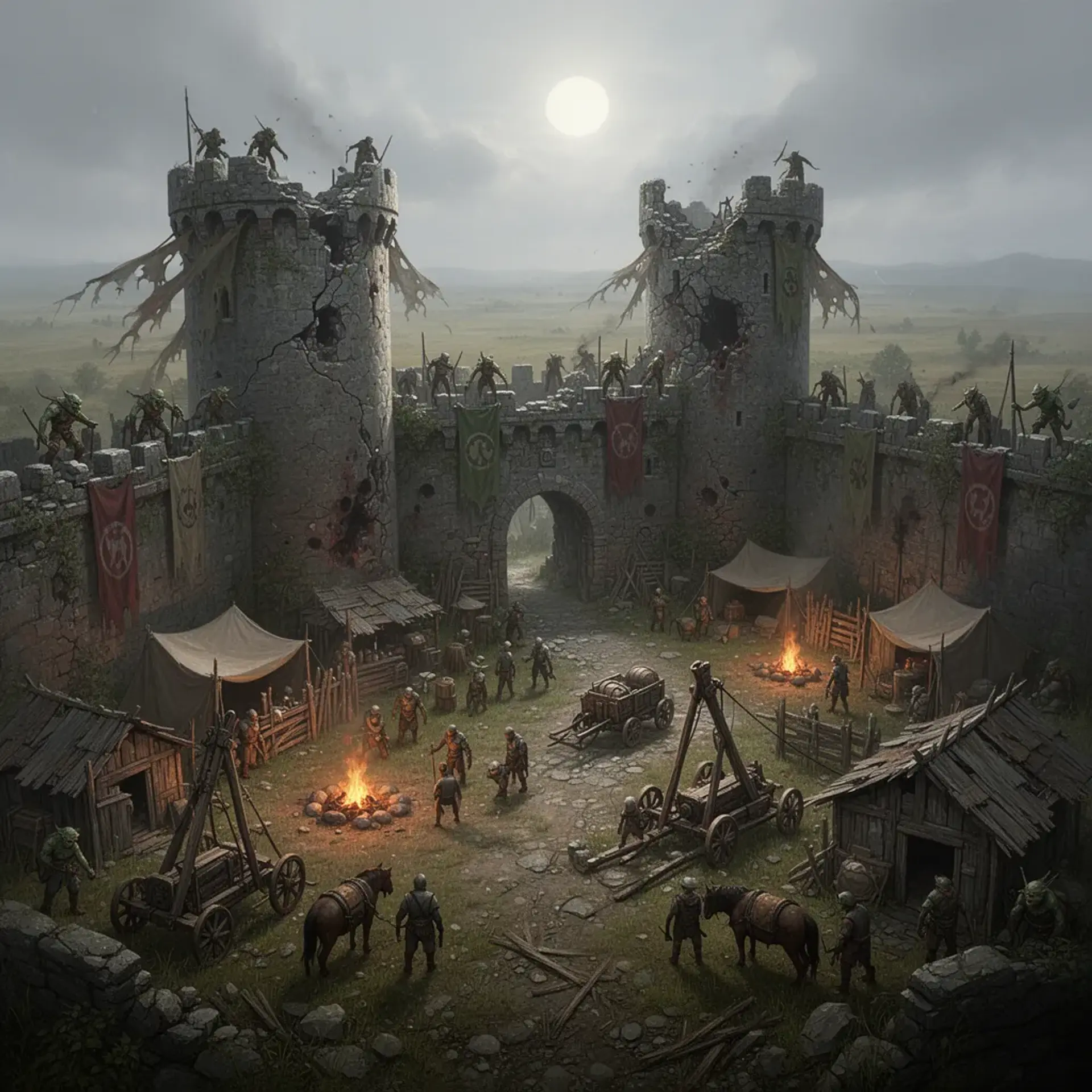 Crosswell Keep - AI-generated fantasy Settlement