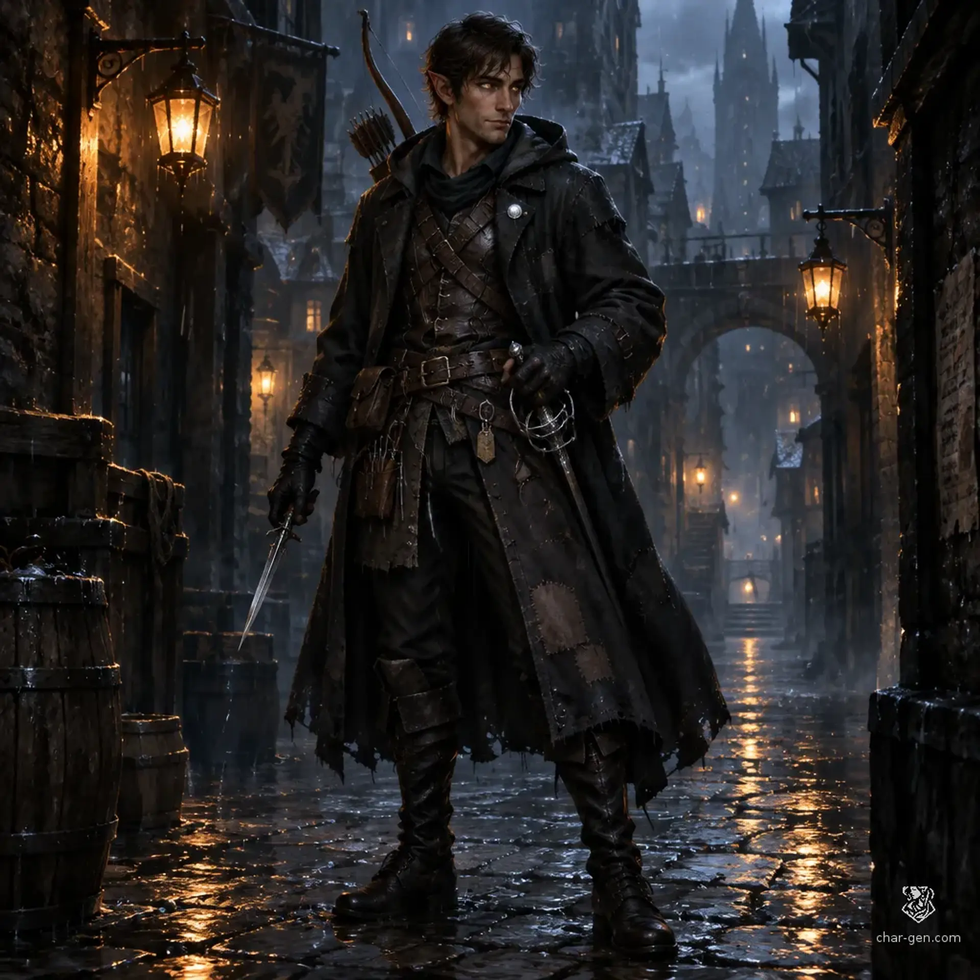 Luctus Vulliscor - AI-generated fantasy Character