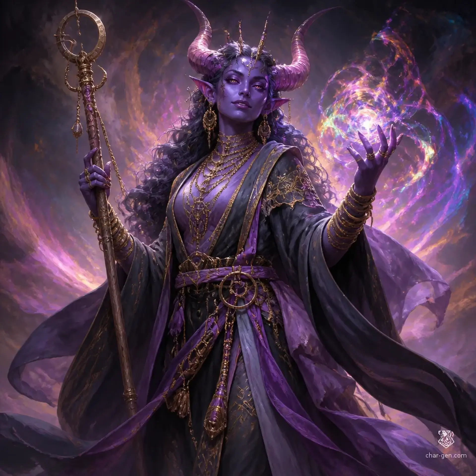 Valeraine Duskwhisper - AI-generated fantasy Character