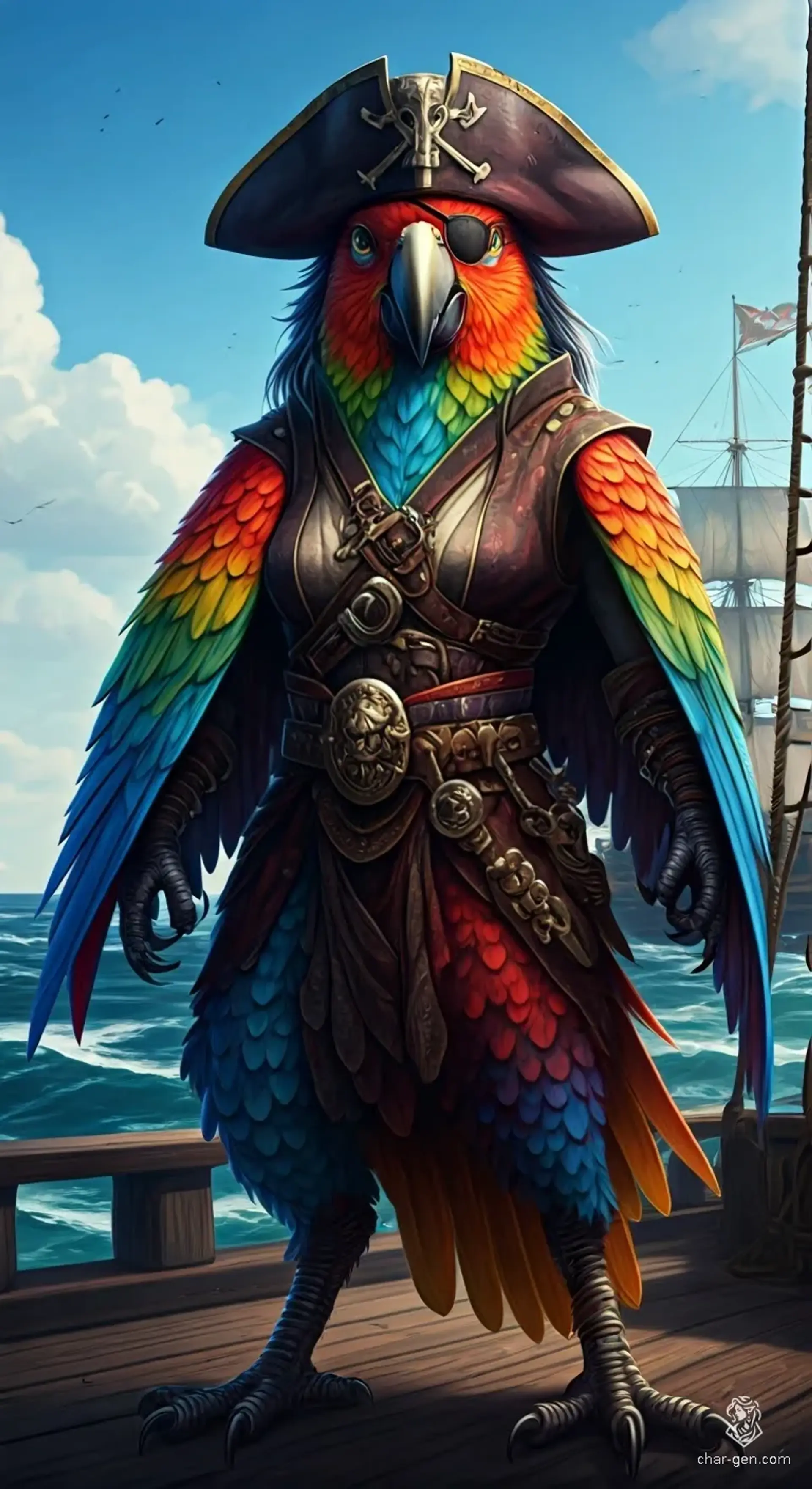 Stormfeather Warlock | Npc Fantasy Art | CharGen
