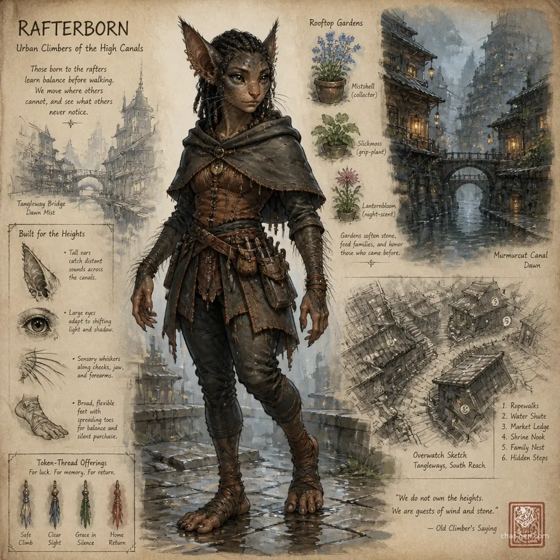 Rafterborn - AI-generated fantasy Species