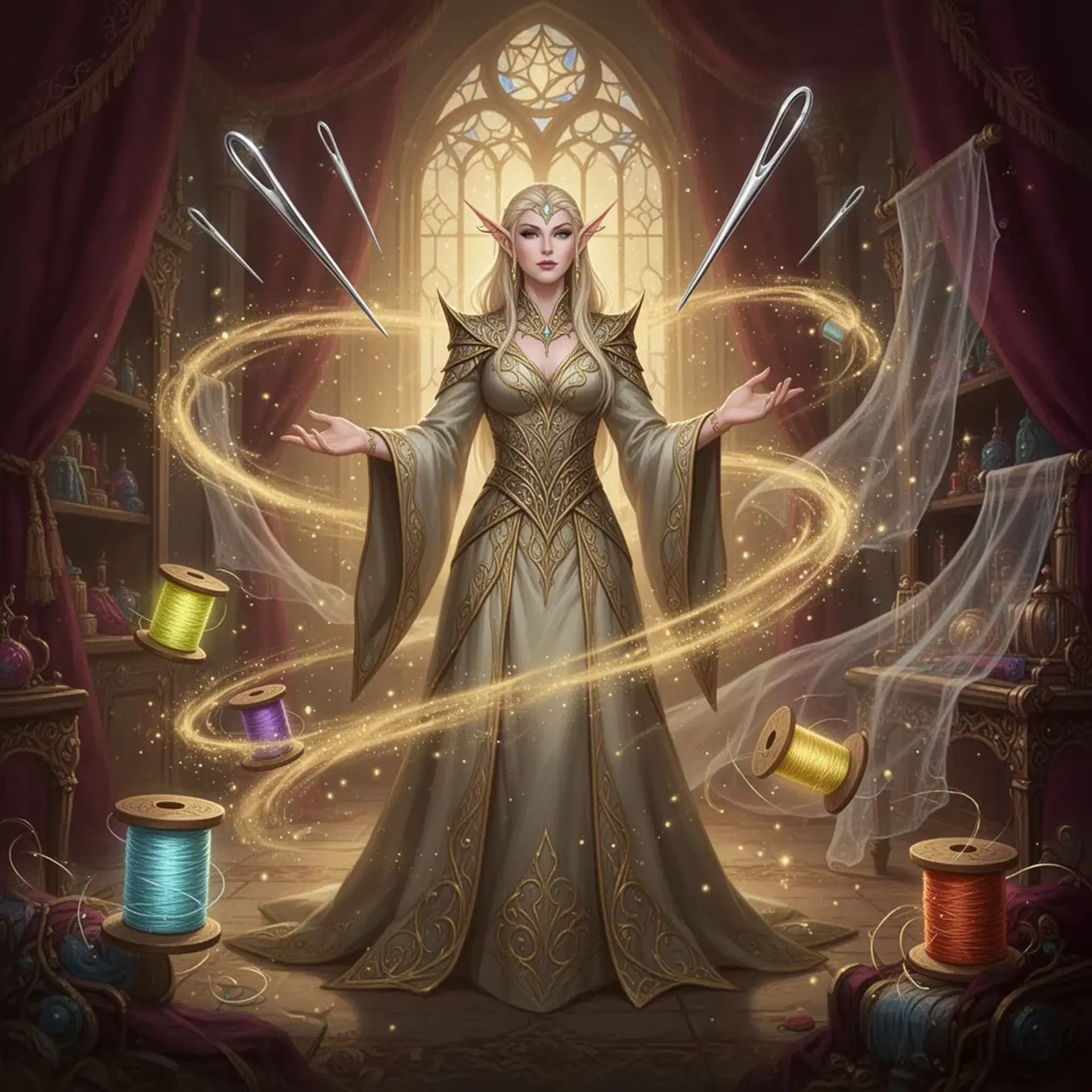 The Gilded Loom - AI-generated fantasy Shop