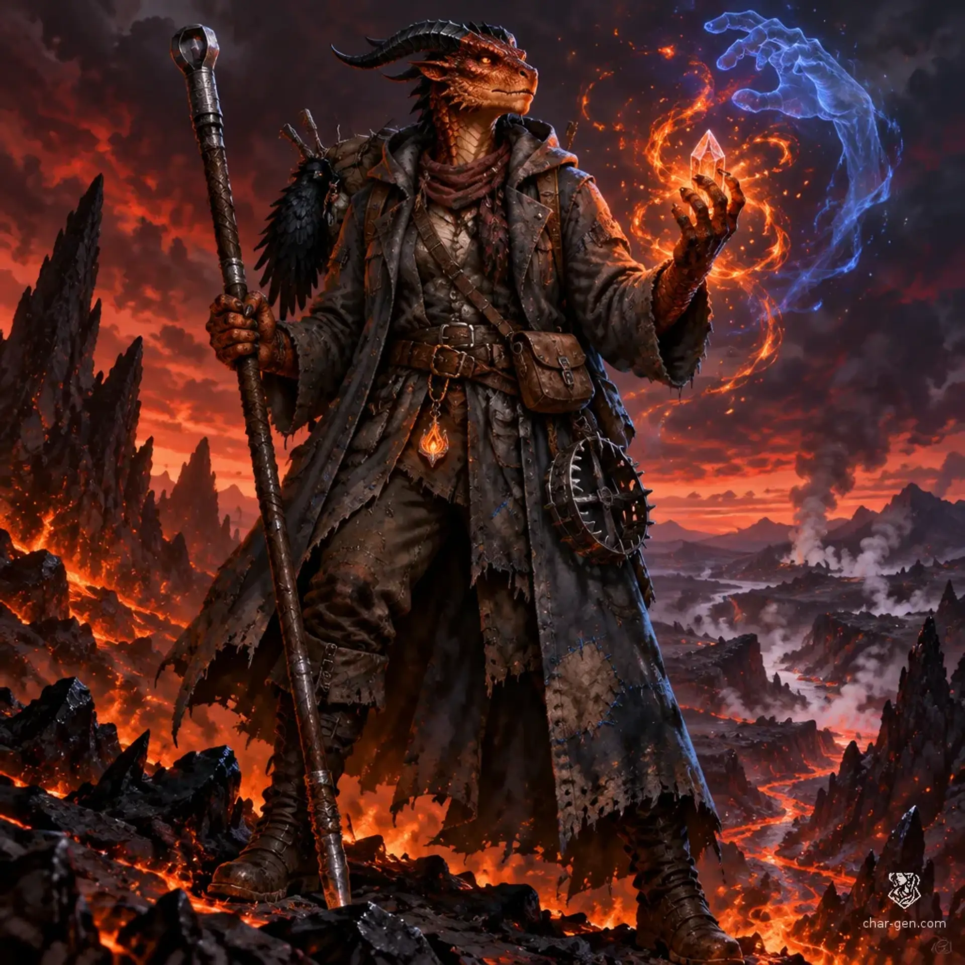 Incinerator - AI-generated fantasy Character