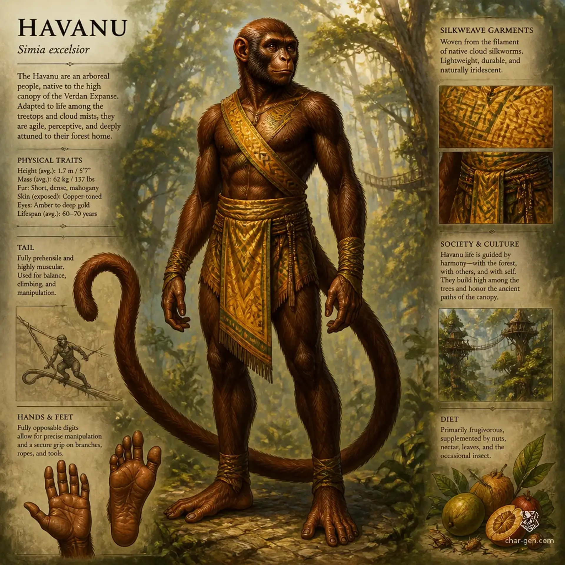Havanu - AI-generated fantasy Species