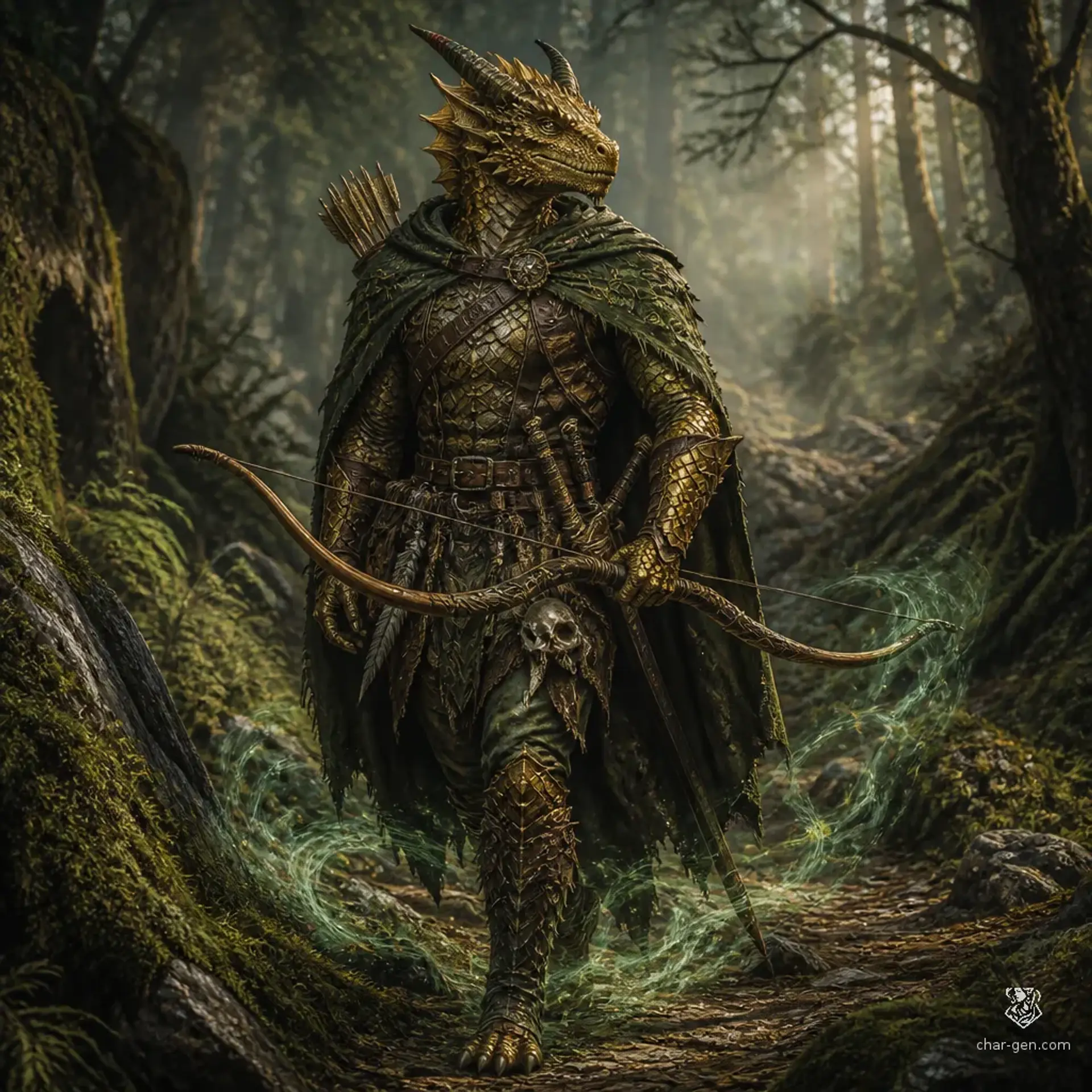 Sarith Embertrail - AI-generated fantasy Character