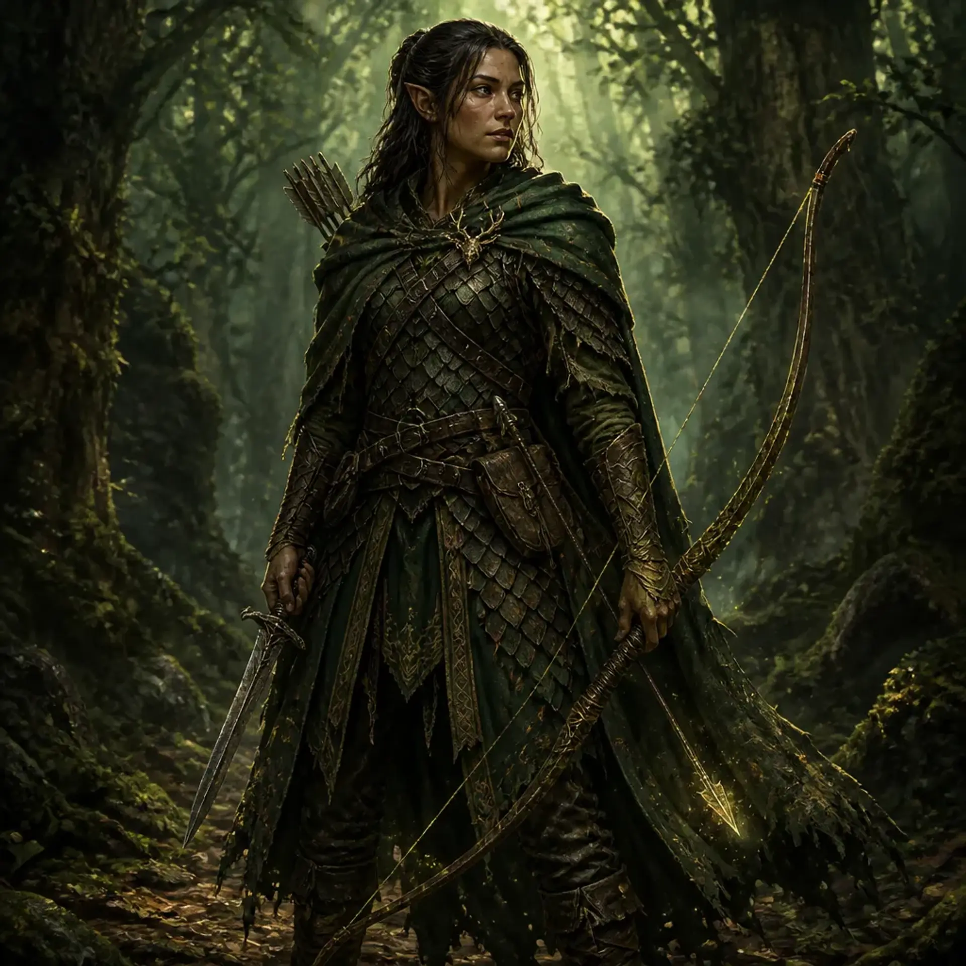 Lethariel Greenbrook - AI-generated fantasy Character