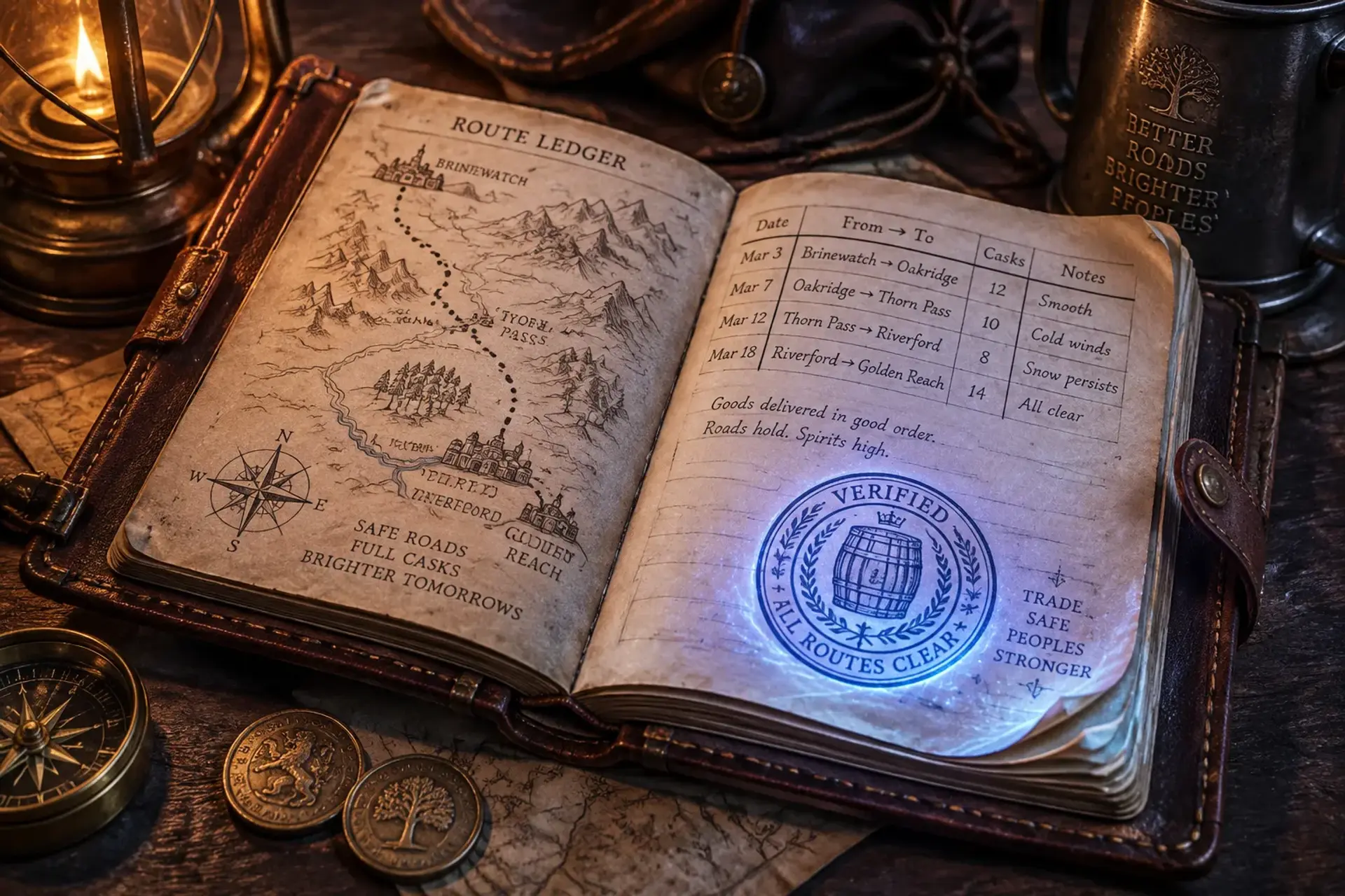 Maelin's Stamped Route Ledger Copy