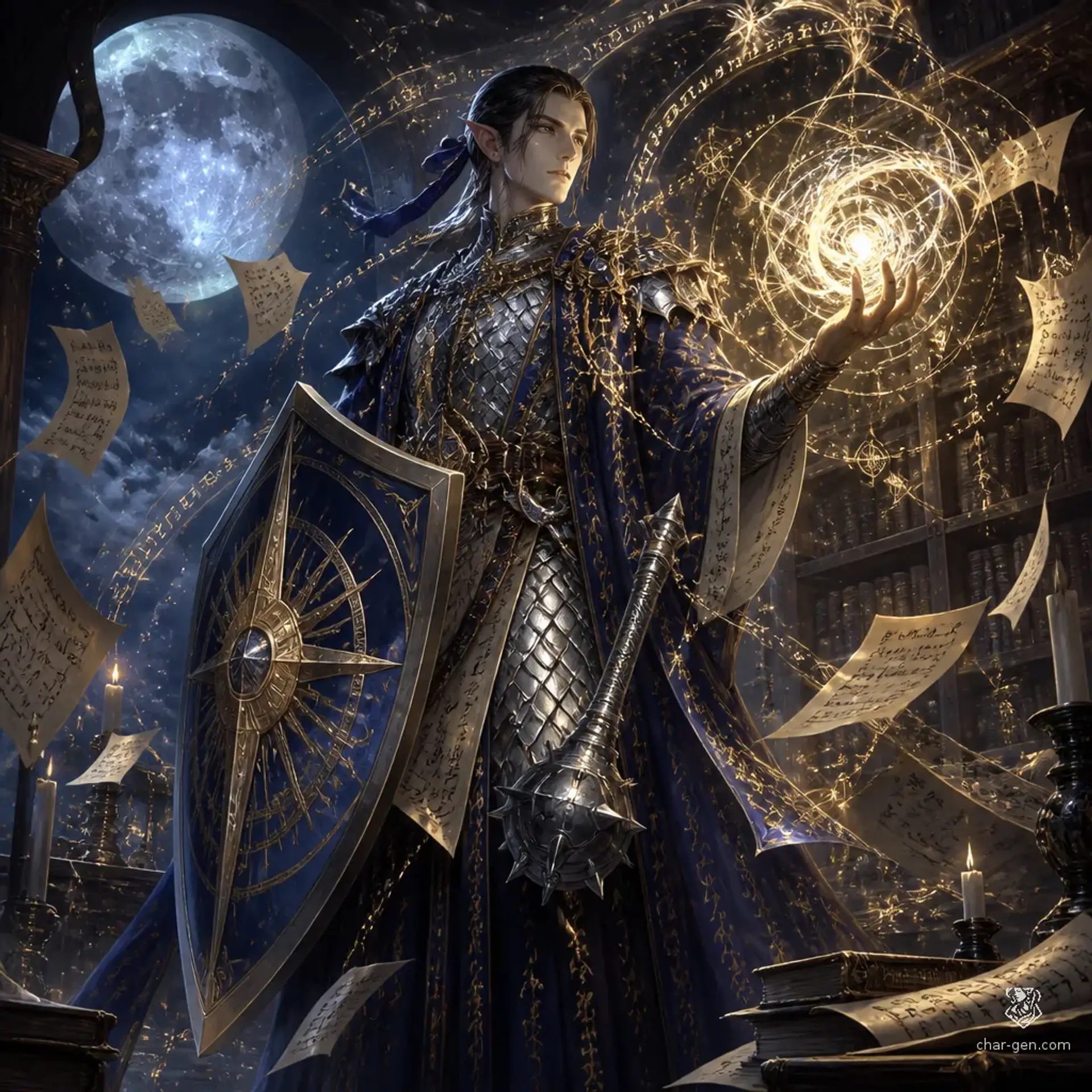 Elarin Luminara - AI-generated fantasy Character
