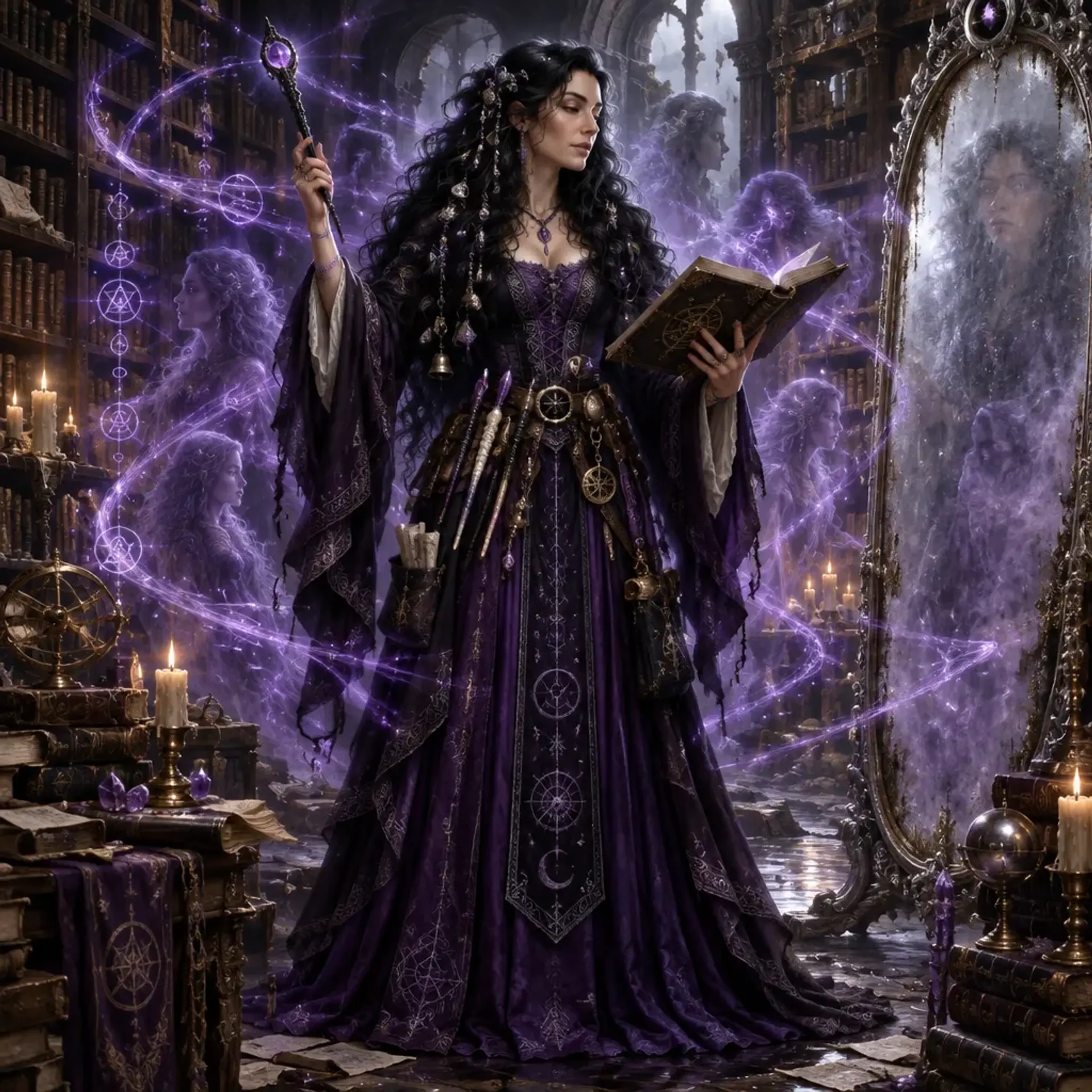 Luciola Vojek - AI-generated fantasy Character