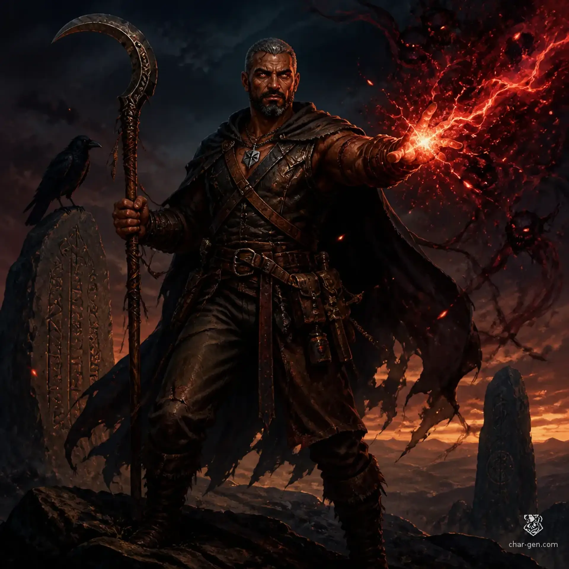 Foss - AI-generated fantasy Character