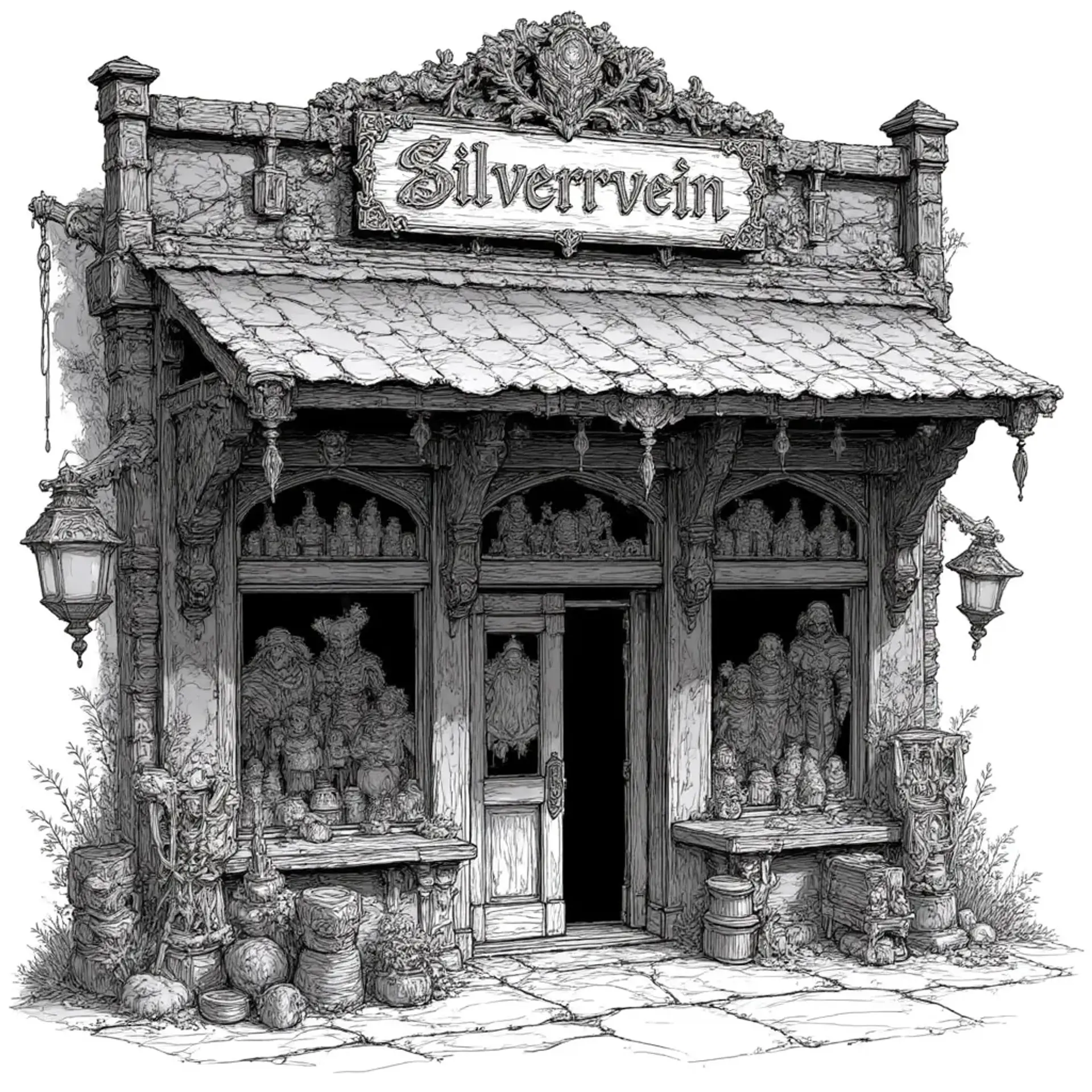 Silvervein Emporium - AI-generated fantasy Shop