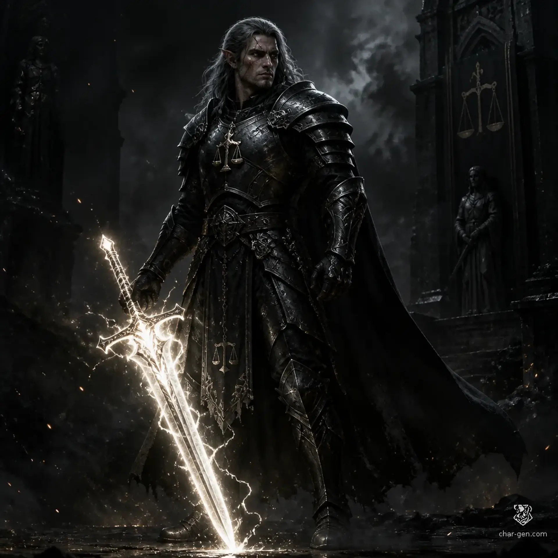 Kaelen Vane - AI-generated fantasy Character
