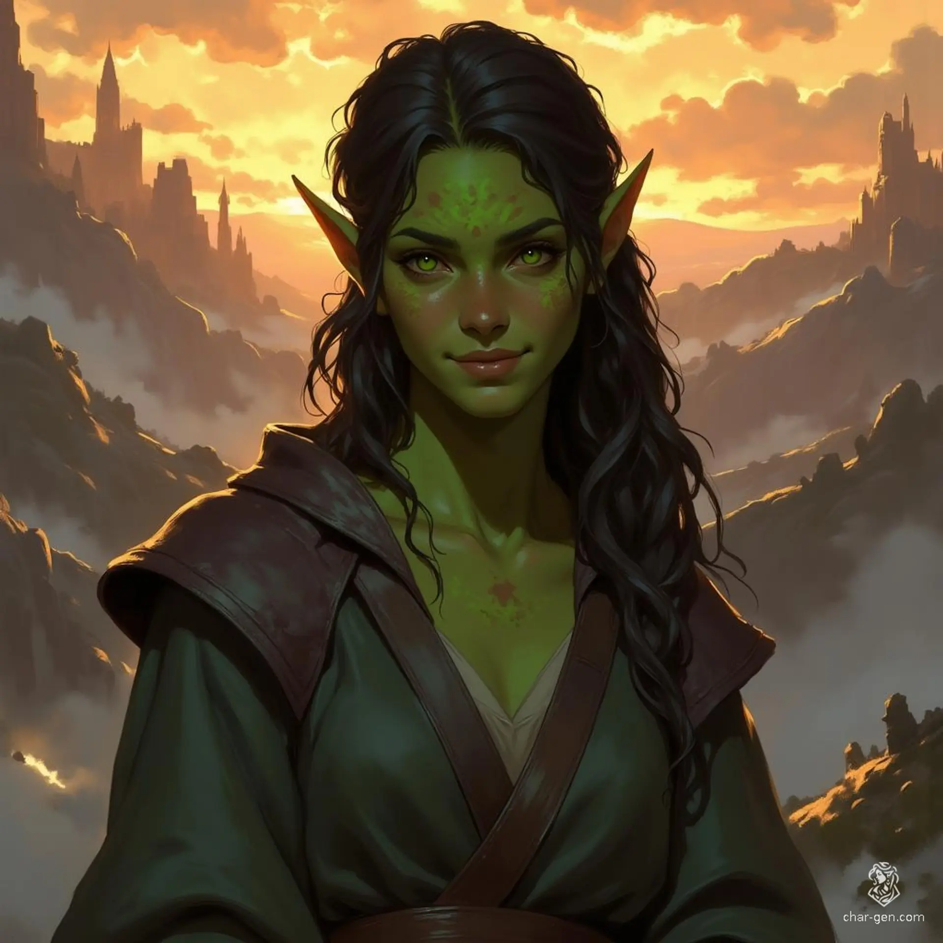 Comparison of AI generated characters