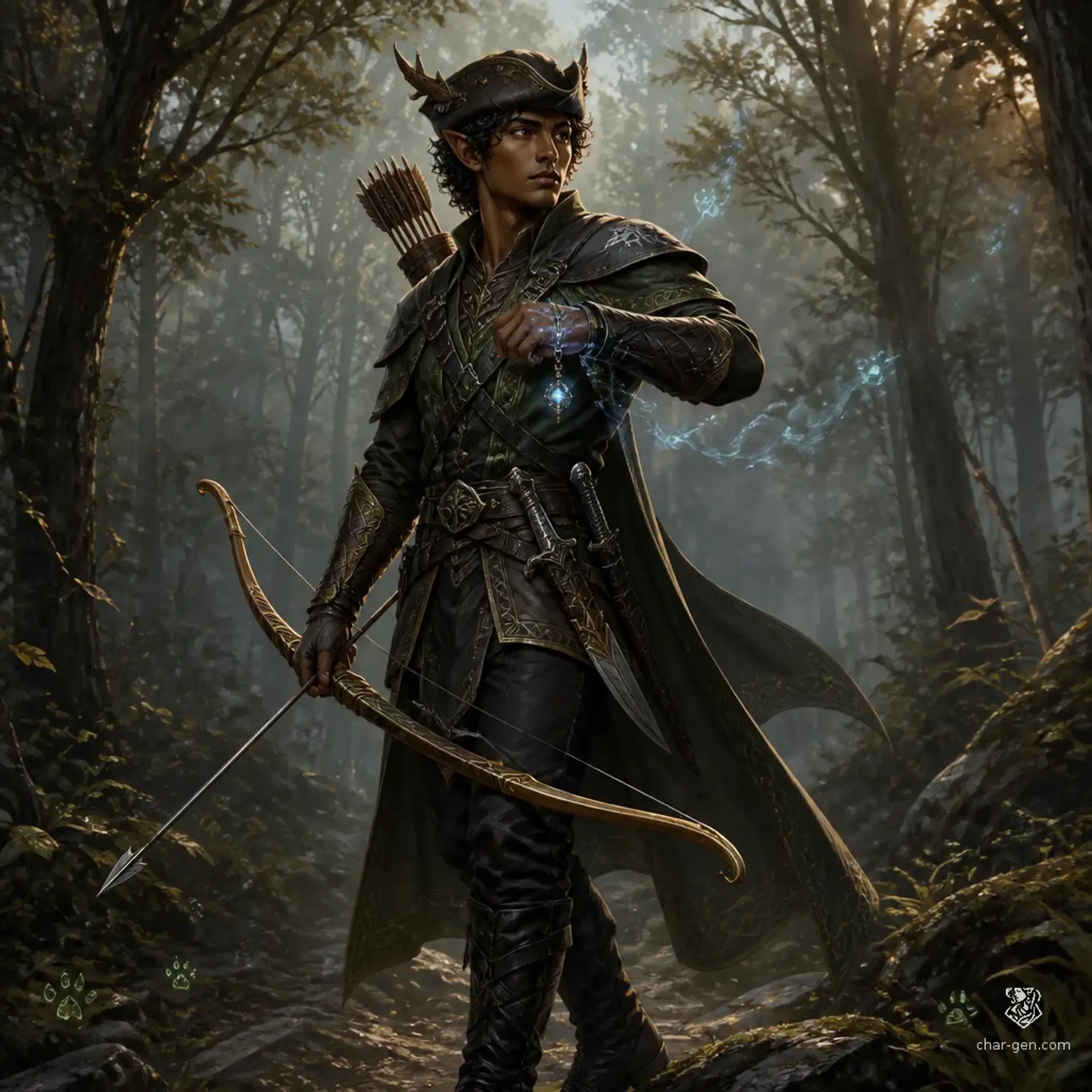 Tavik - AI-generated fantasy Character