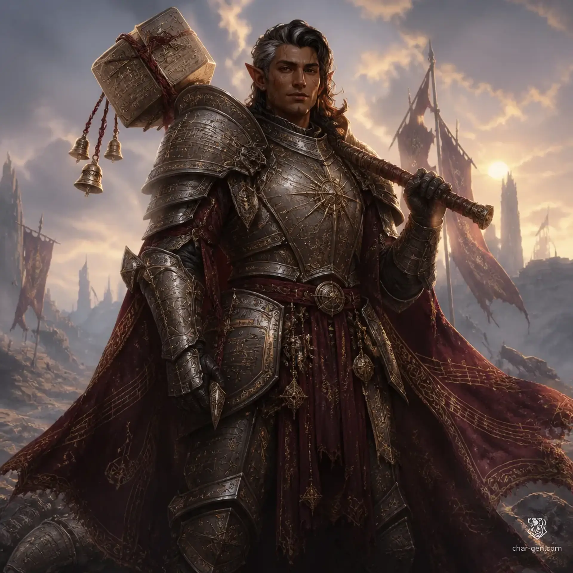 Maelin Vey, the Bellwether - AI-generated fantasy Character