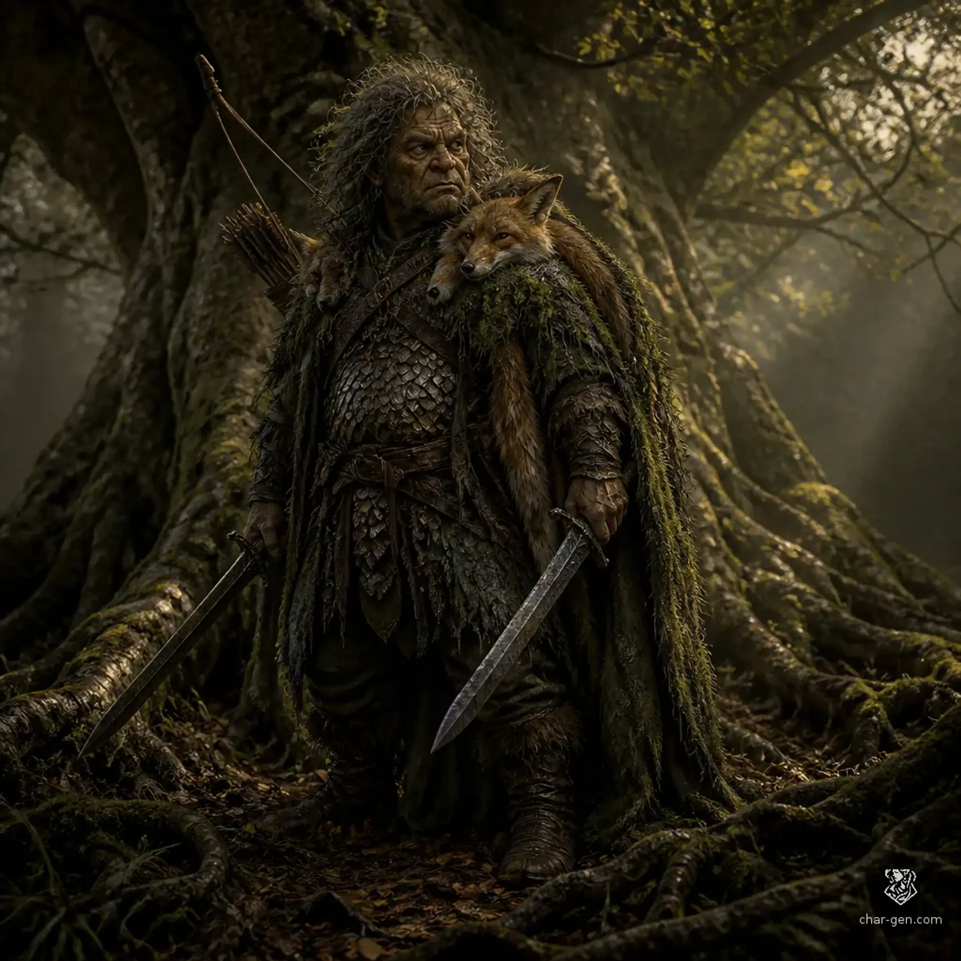 Grimface Lassmich - AI-generated fantasy Character