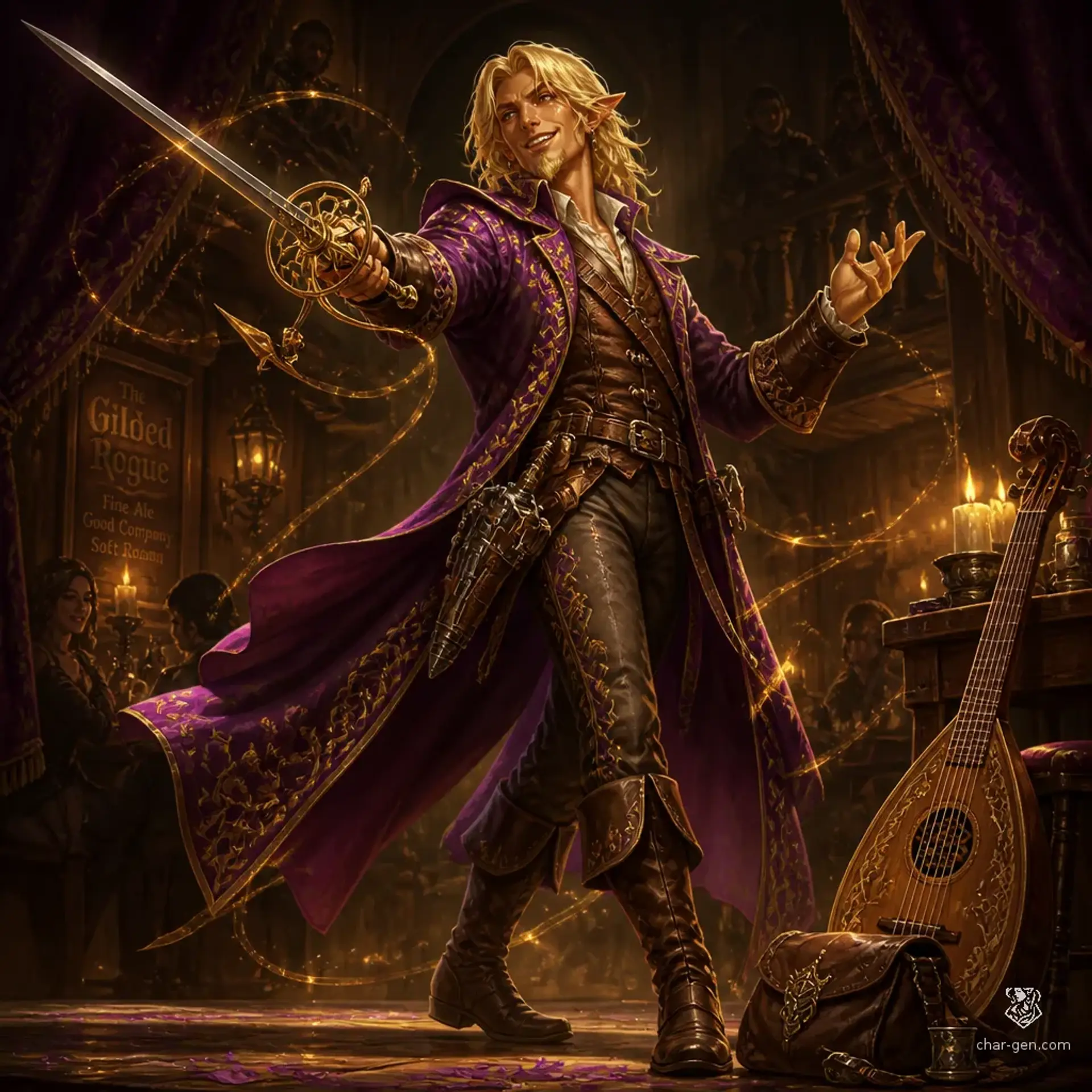 Alsyren Sylvenor - AI-generated fantasy Character
