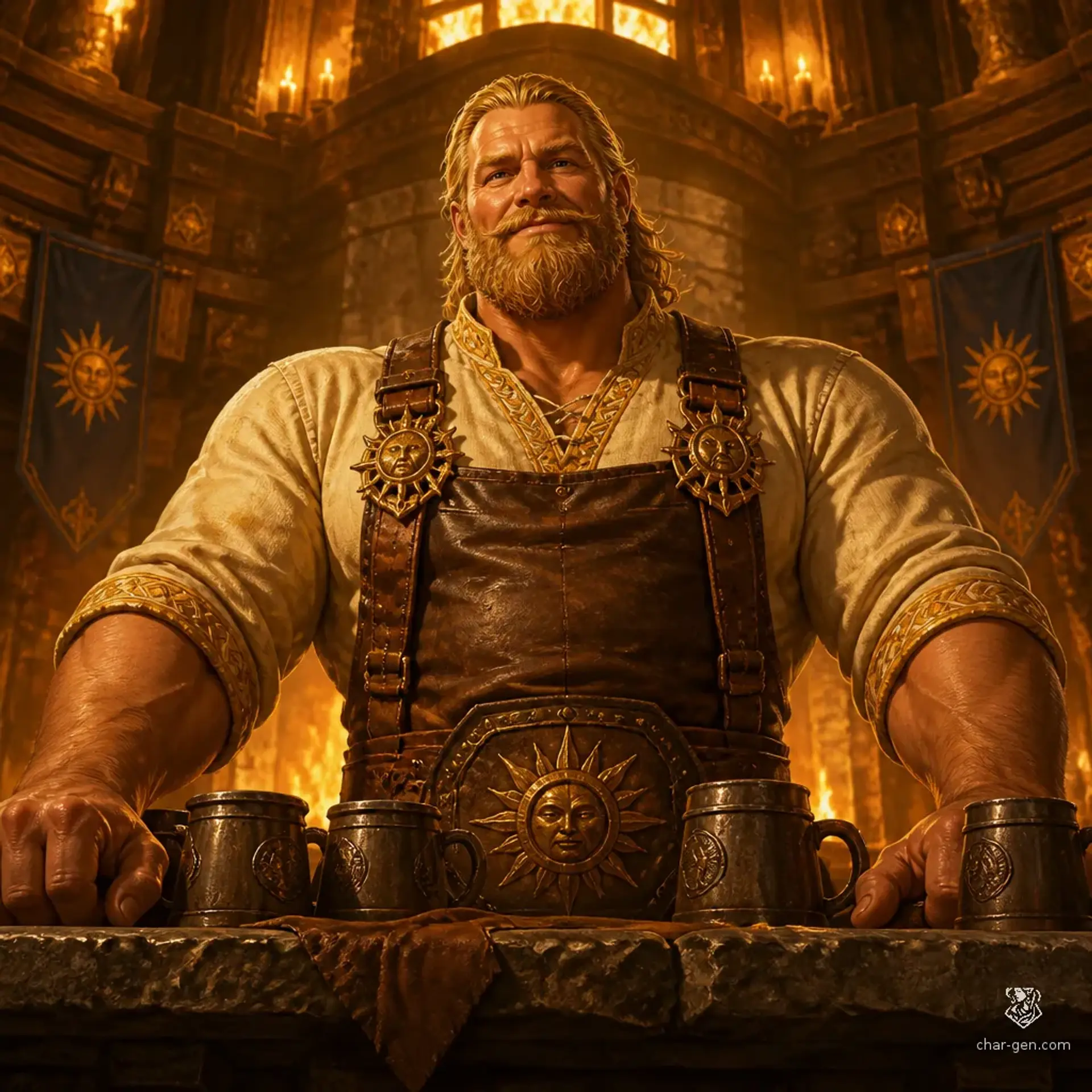 The Lion's Pride Lodge - AI-generated fantasy Tavern