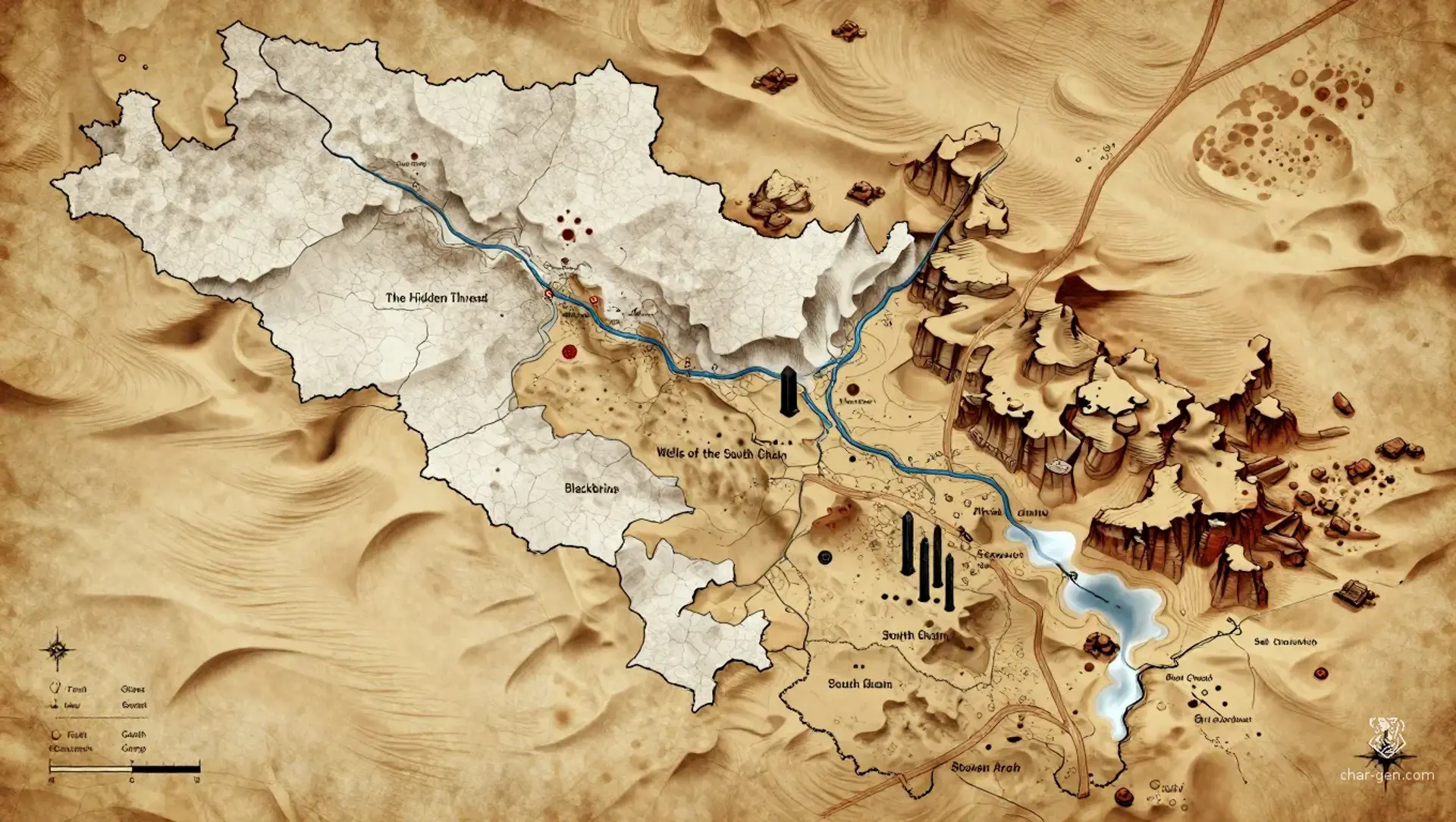 Abaeinash - AI-generated fantasy Region