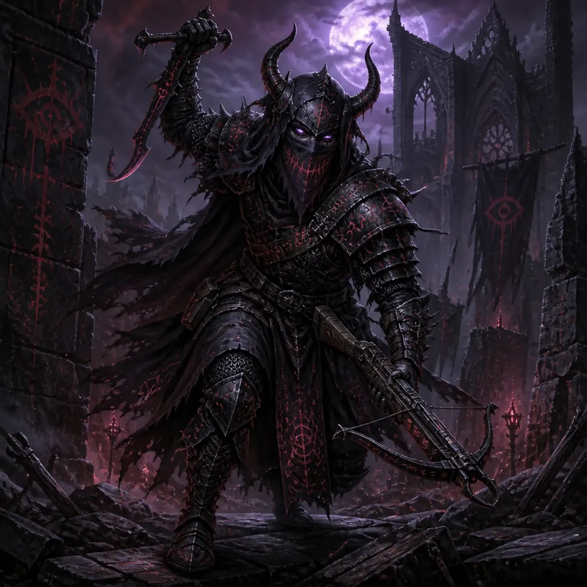 Abyssal Cult Skirmisher - AI-generated fantasy Monster