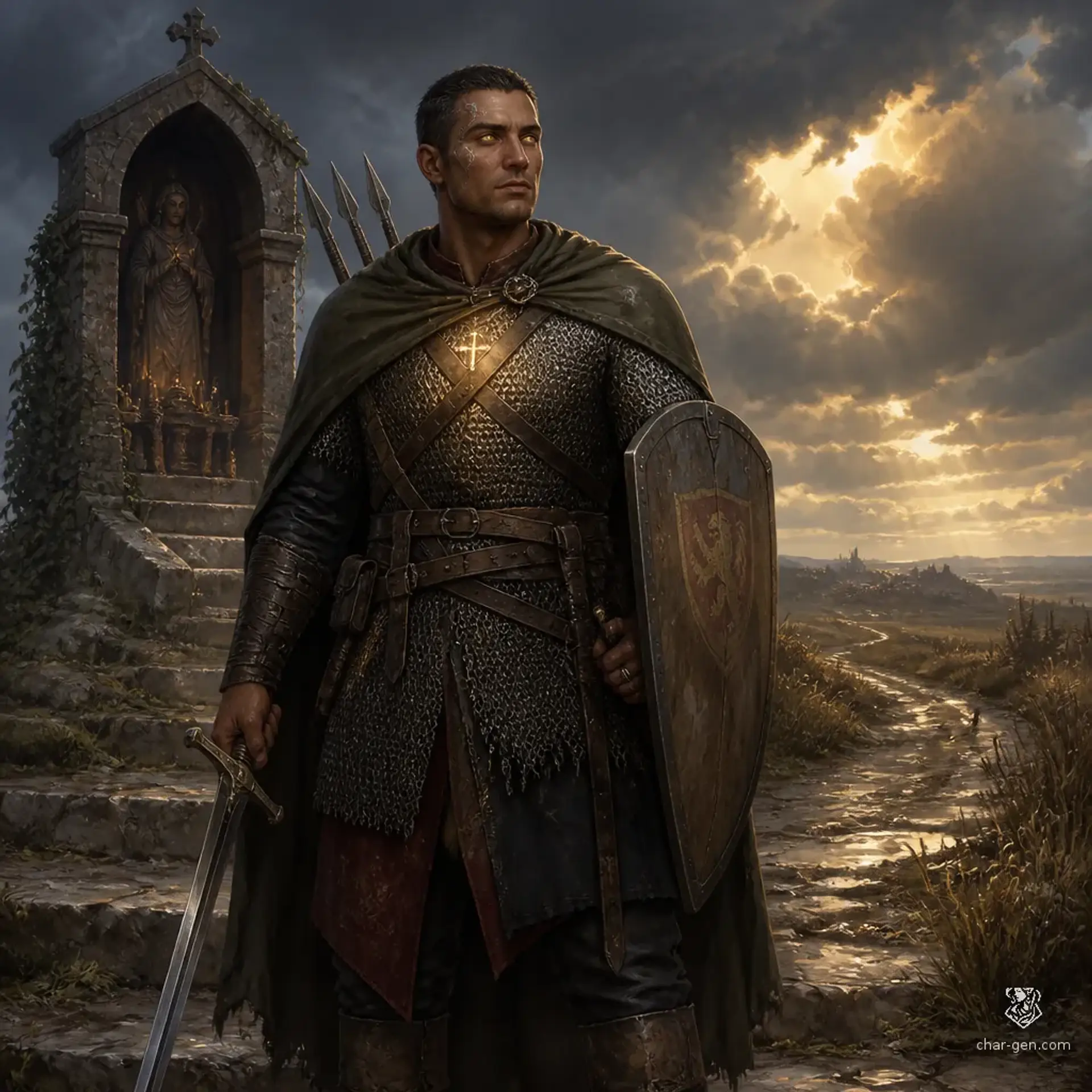 Miklos Varga - AI-generated fantasy Character
