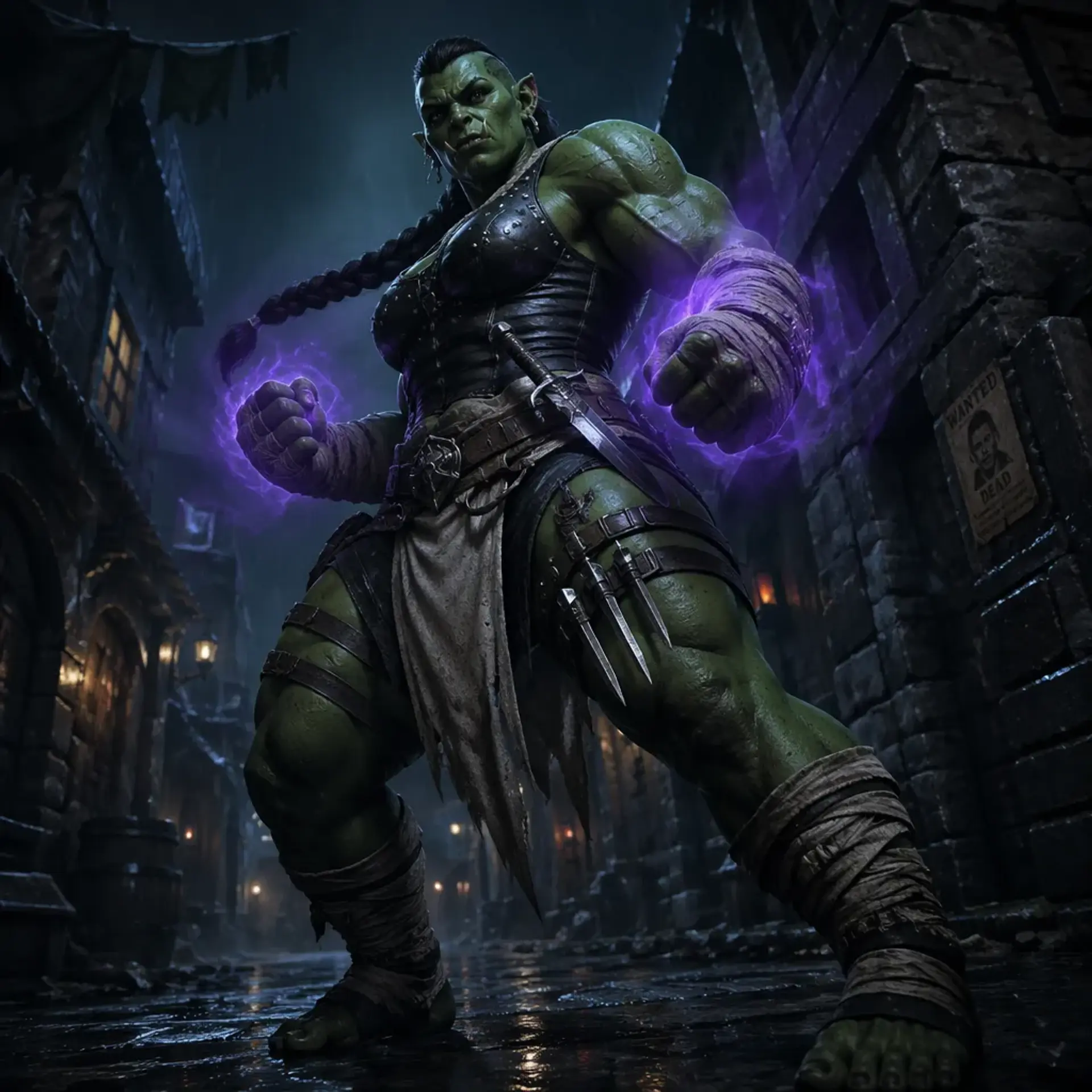 Vraka the Unbreakable - AI-generated fantasy Character