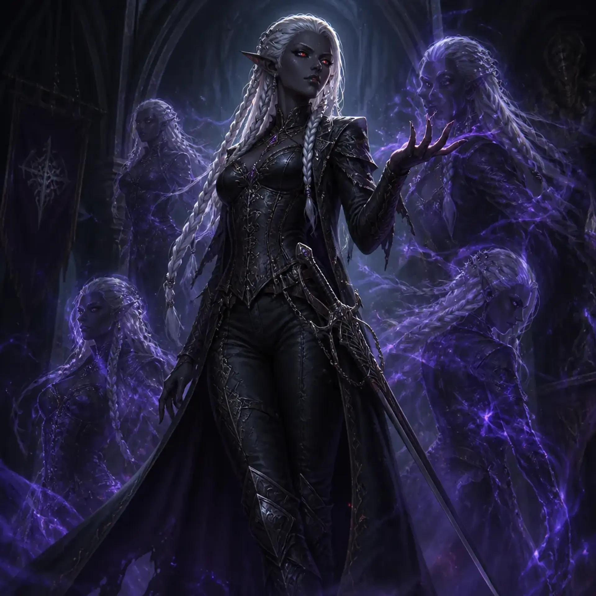 Nyxaria - AI-generated fantasy Character