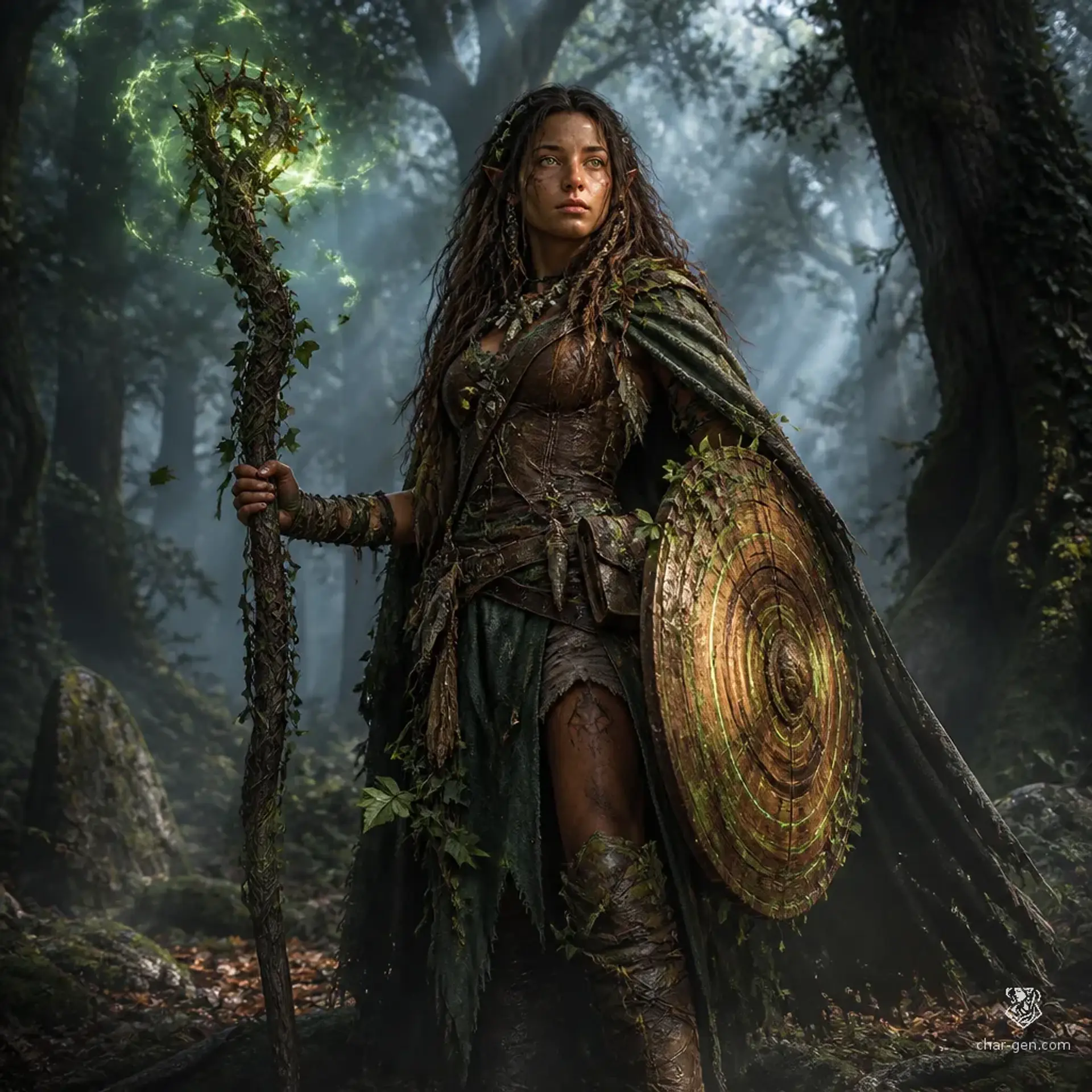 Elarra Veyrwood - AI-generated fantasy Character
