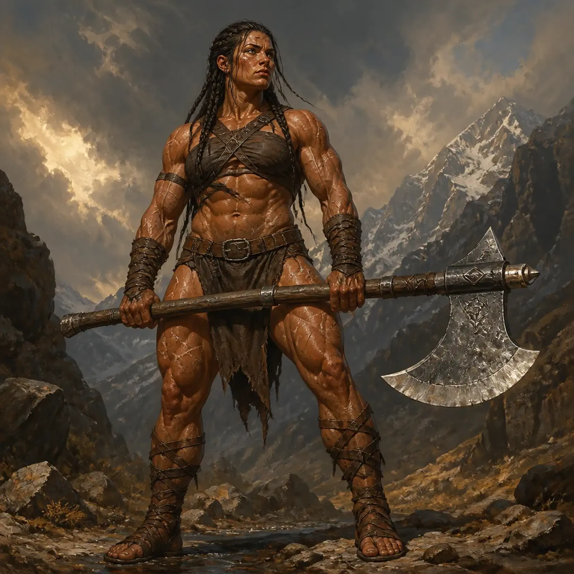 Kaelen the Unbound - AI-generated fantasy Character