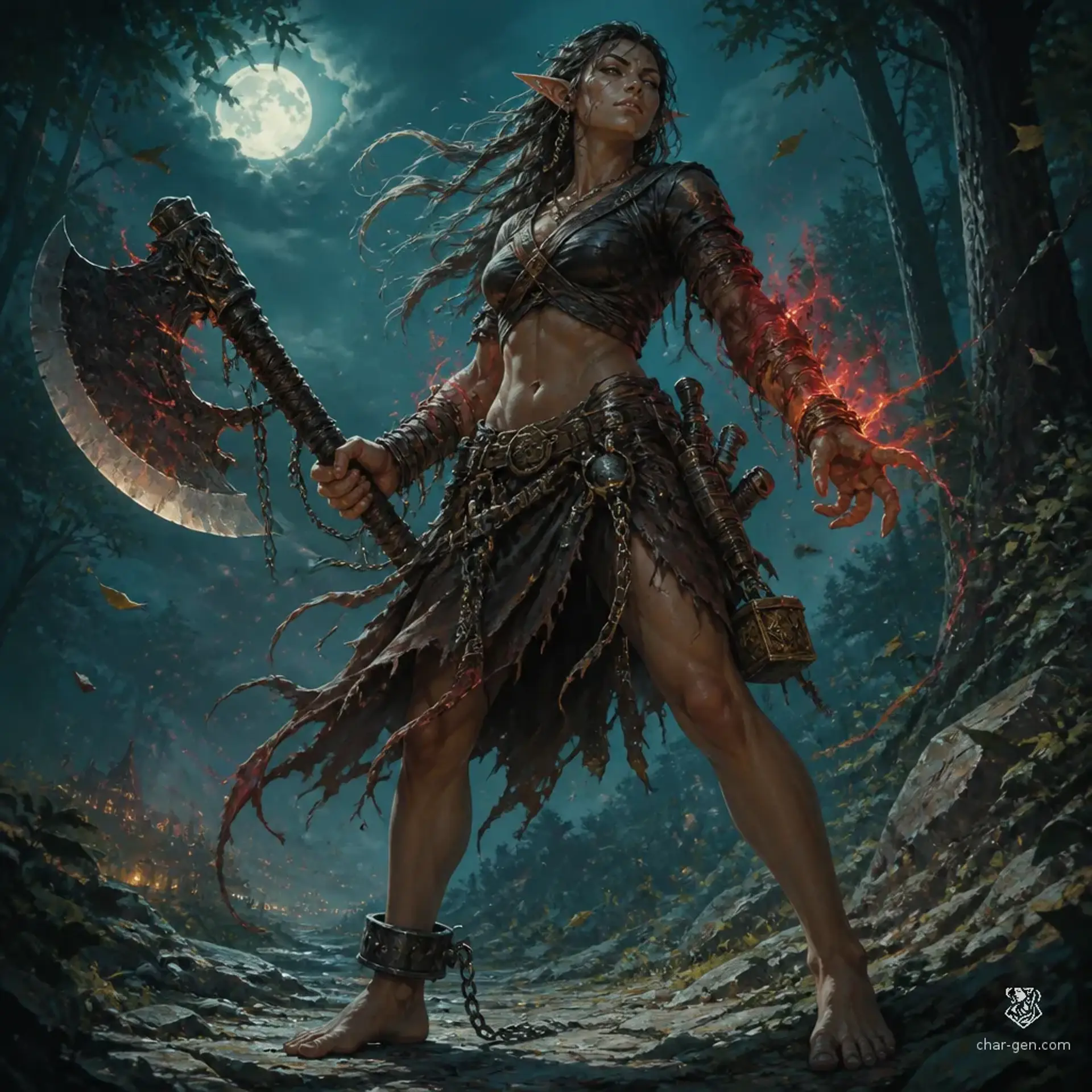 Meyleen - AI-generated fantasy Character