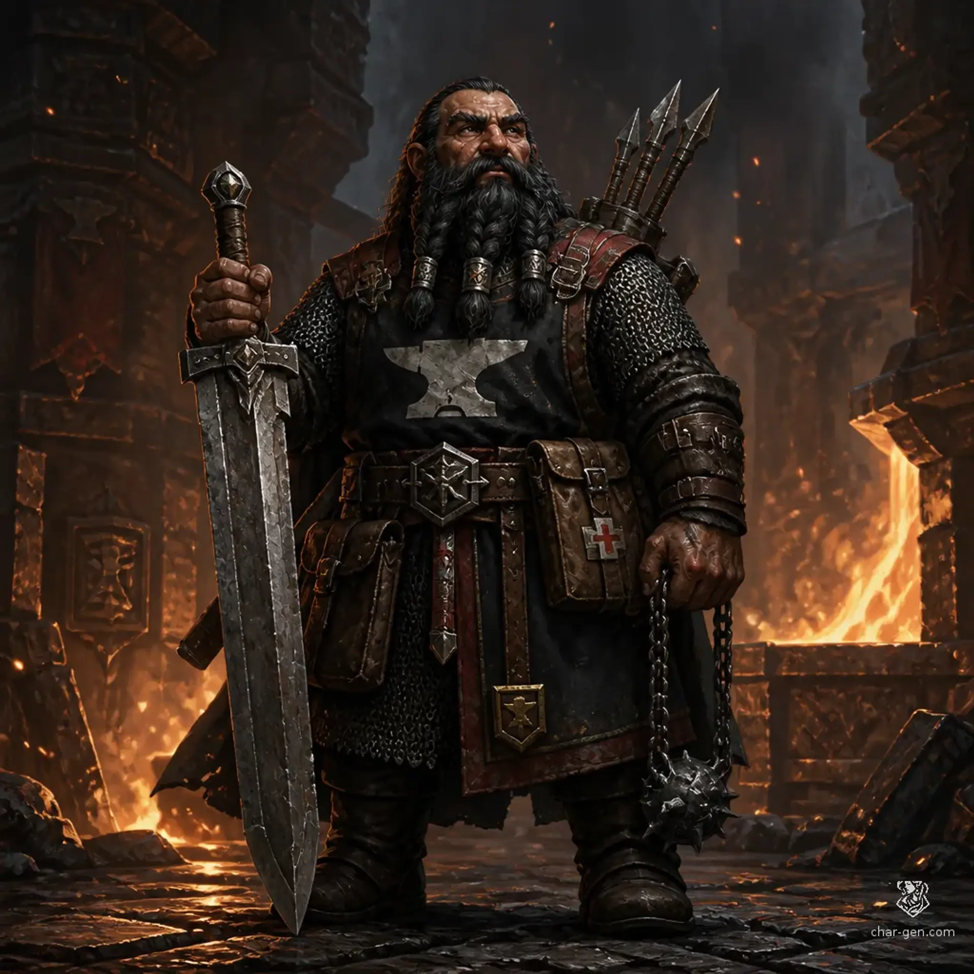 Durin Meltstone - AI-generated fantasy Character