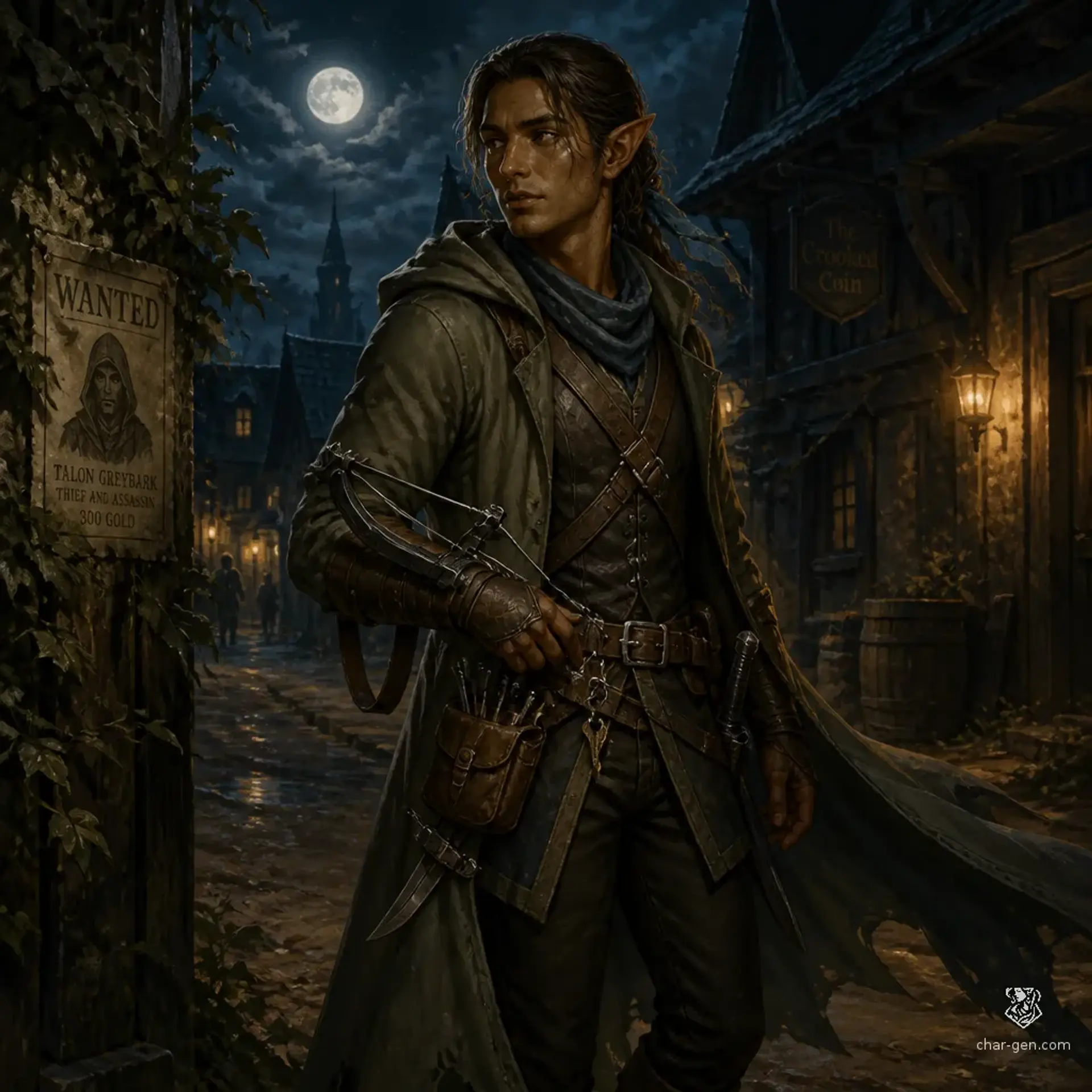 Nerovan Farkas - AI-generated fantasy Character
