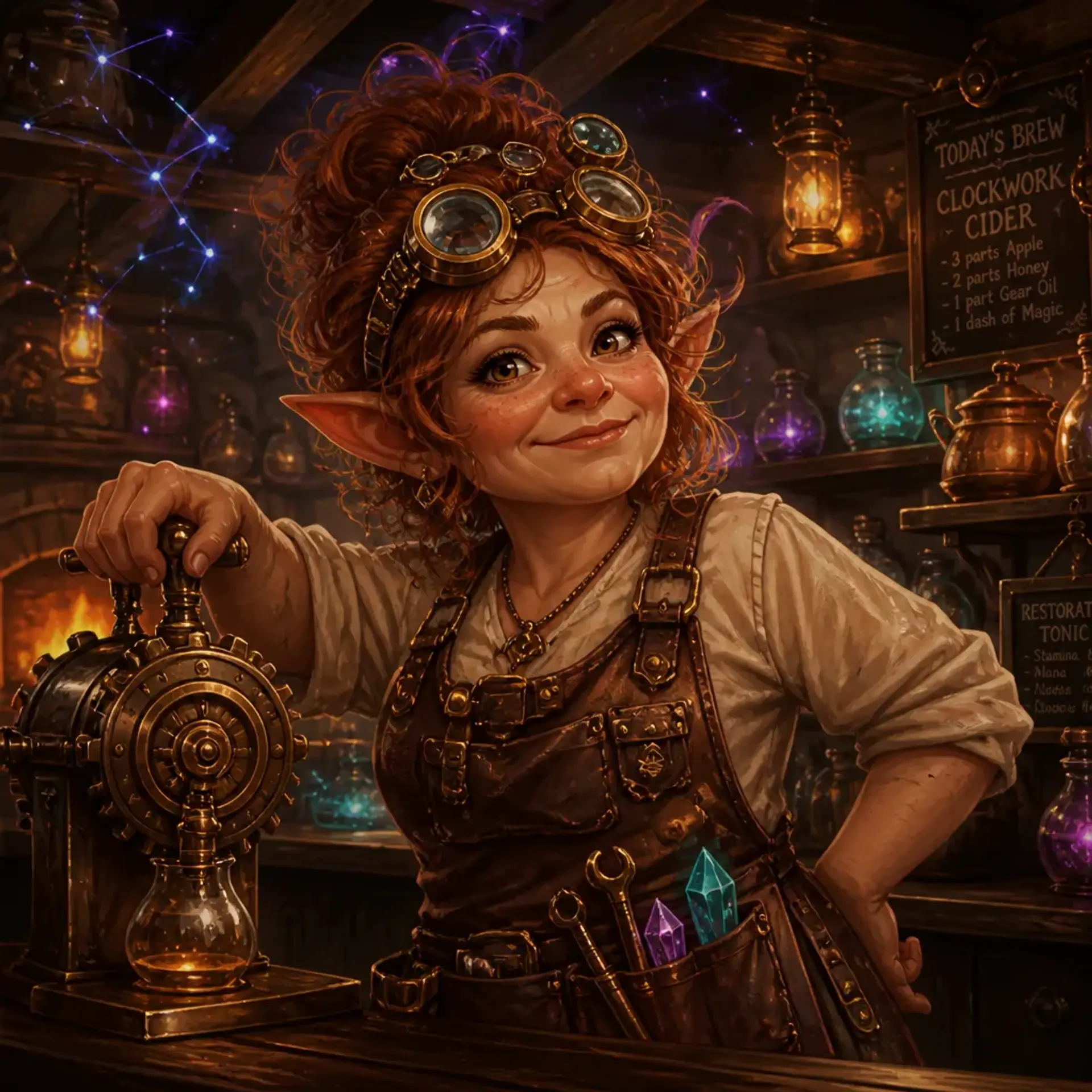 The Brass Lantern and Whispering Mug