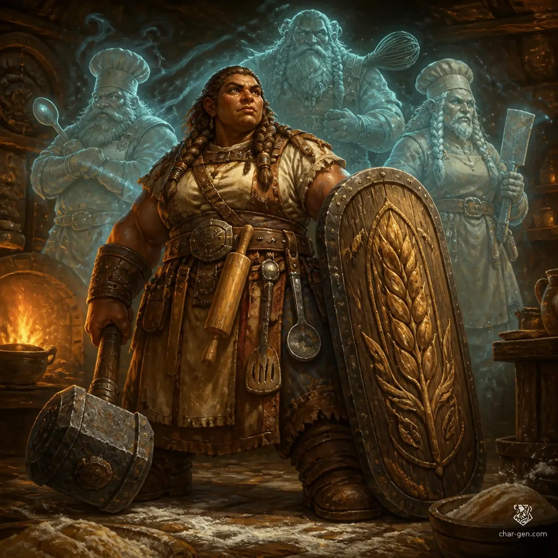Runa Ironloaf - AI-generated fantasy Character