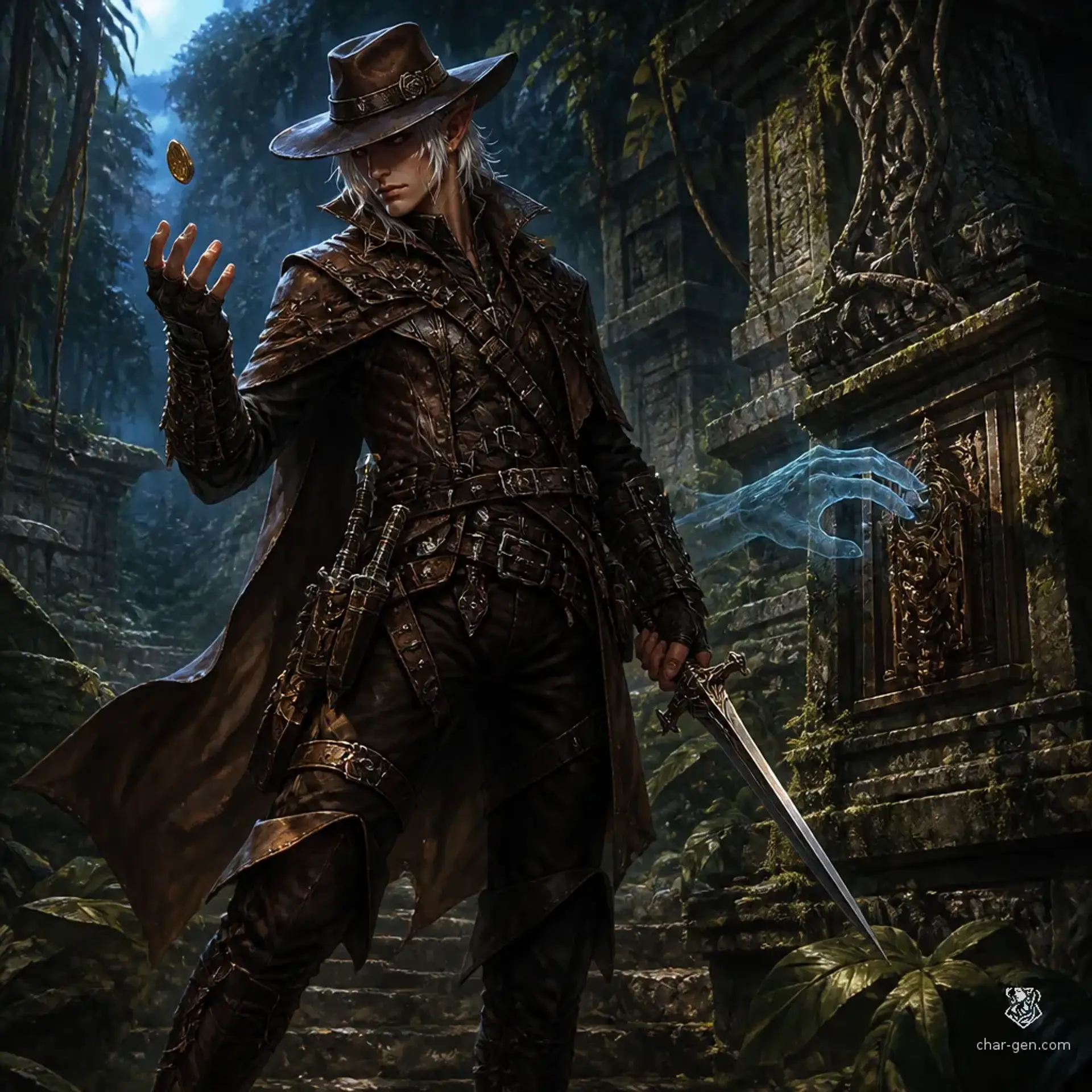 Valerius Thalren - AI-generated fantasy Character