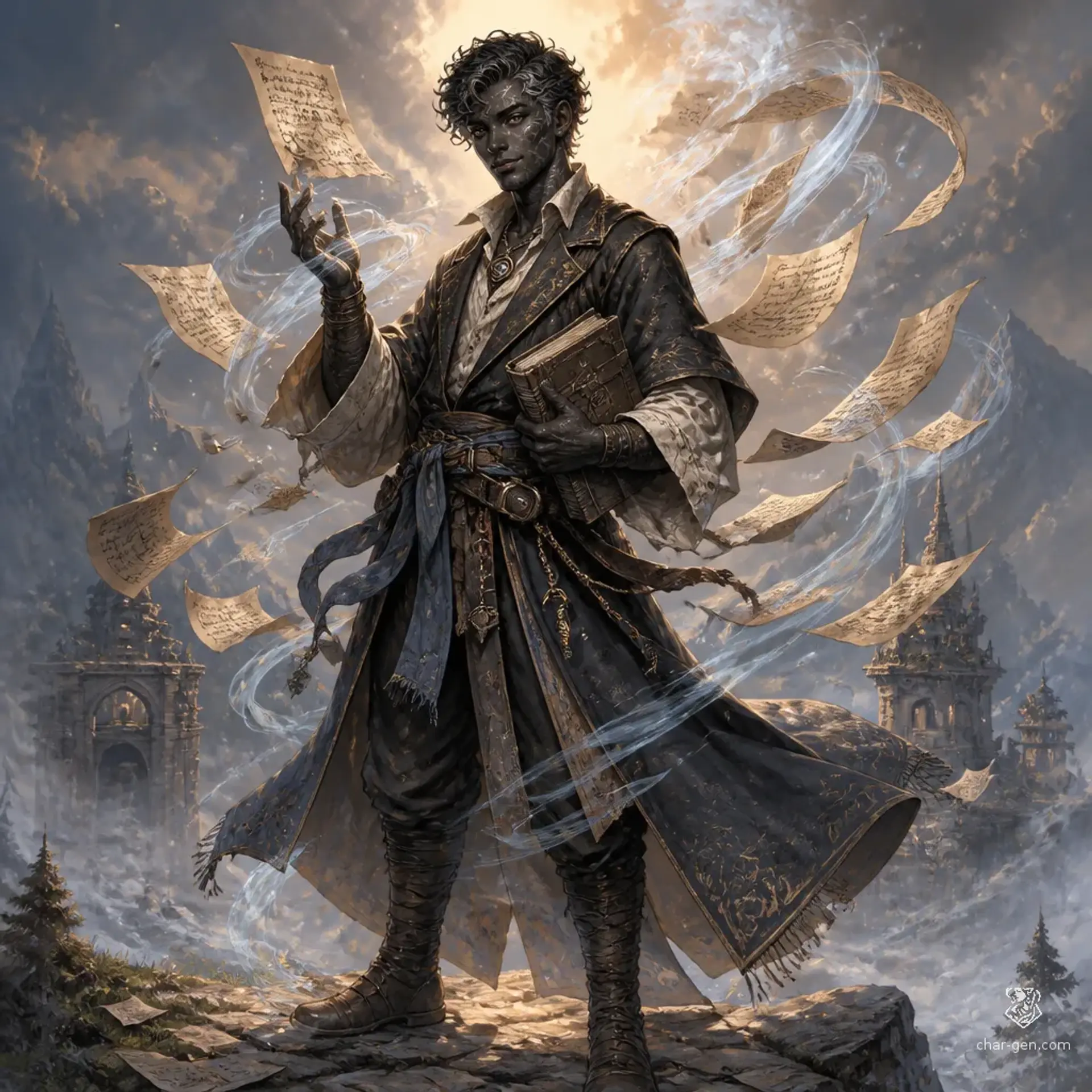 Sahsi Mthenga - AI-generated fantasy Character