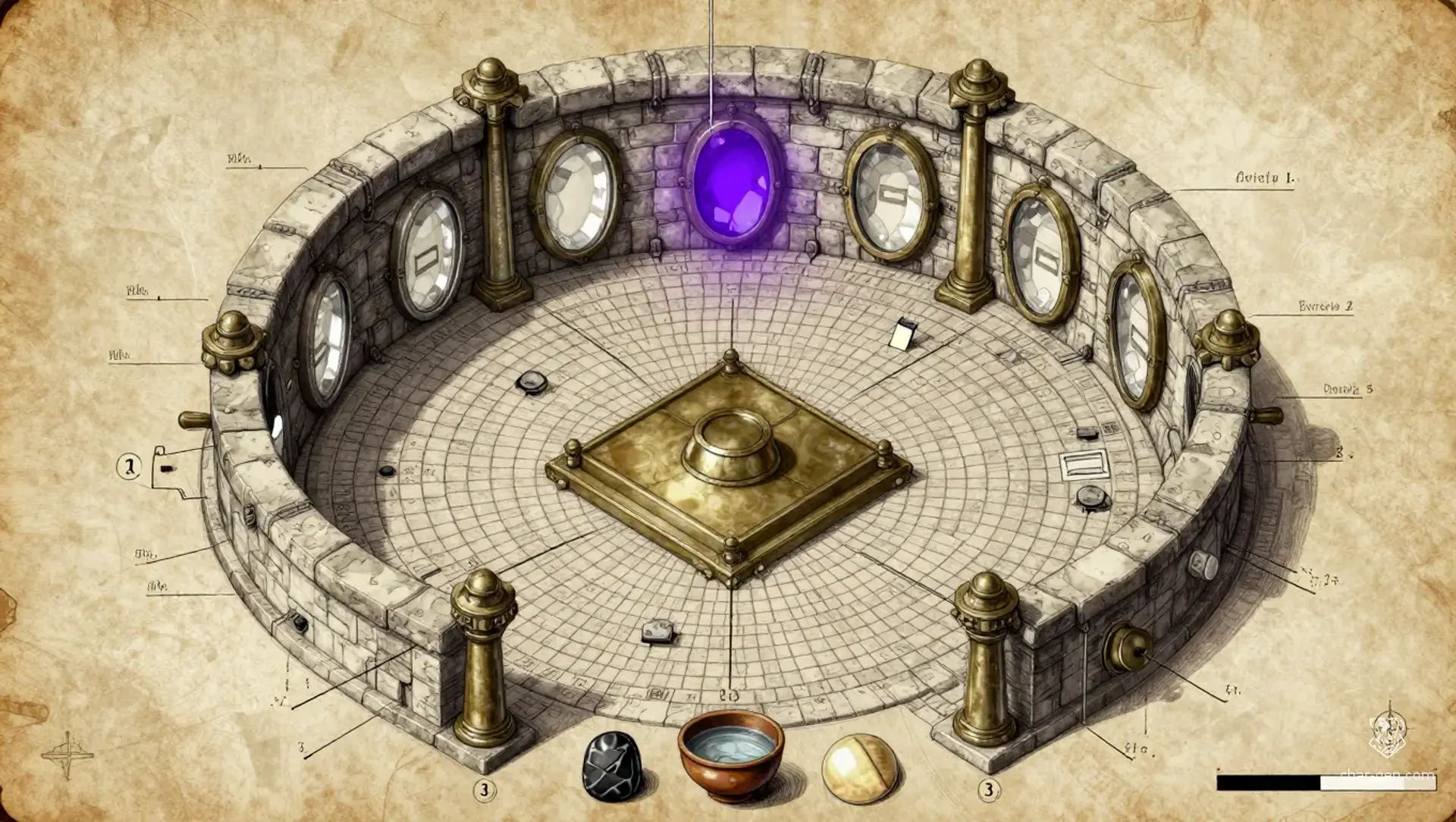The Three Vows of Halcyon Reach - AI-generated fantasy Puzzle