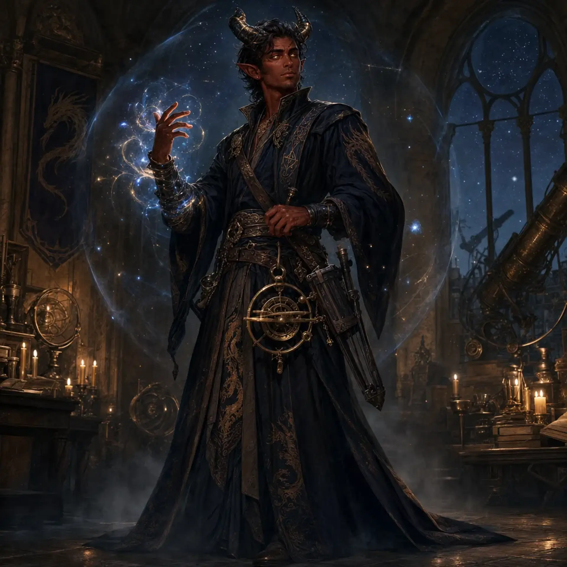 Kaien Sevrin - AI-generated fantasy Character