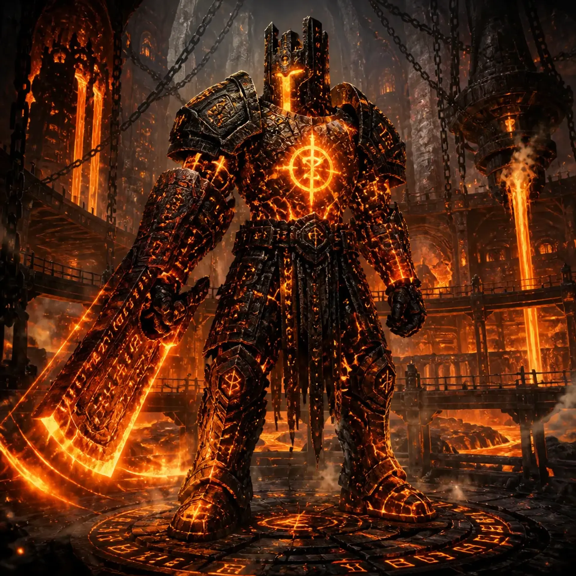 The Emberwarden - AI-generated fantasy Monster