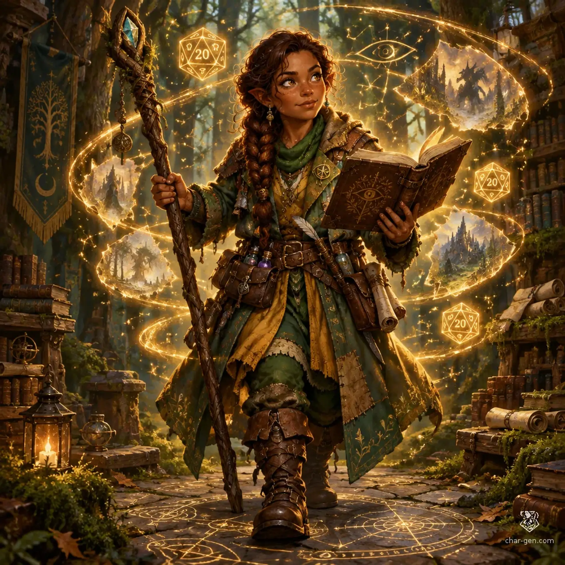 Nessa Brial - AI-generated fantasy Character