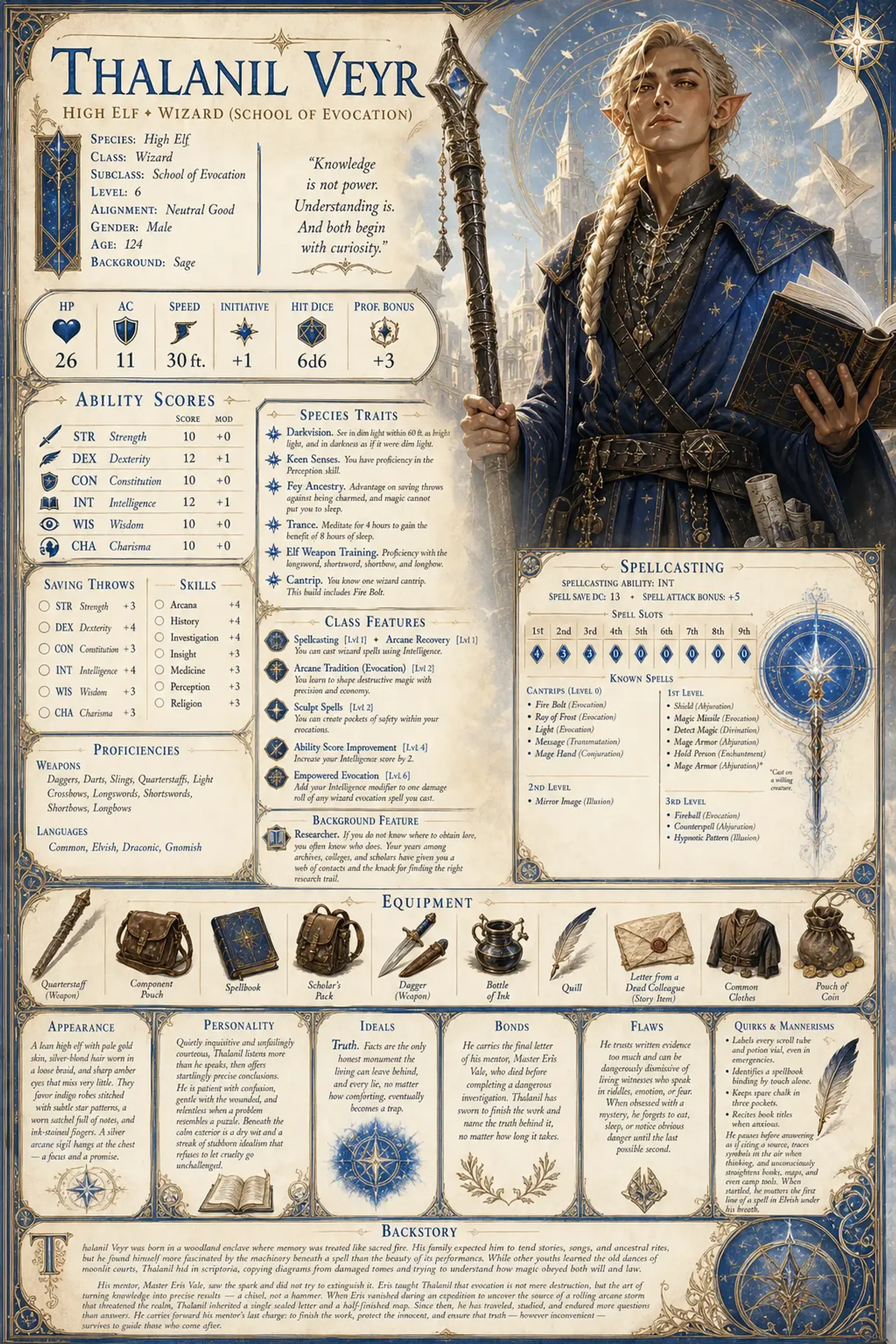 Character Sheet
