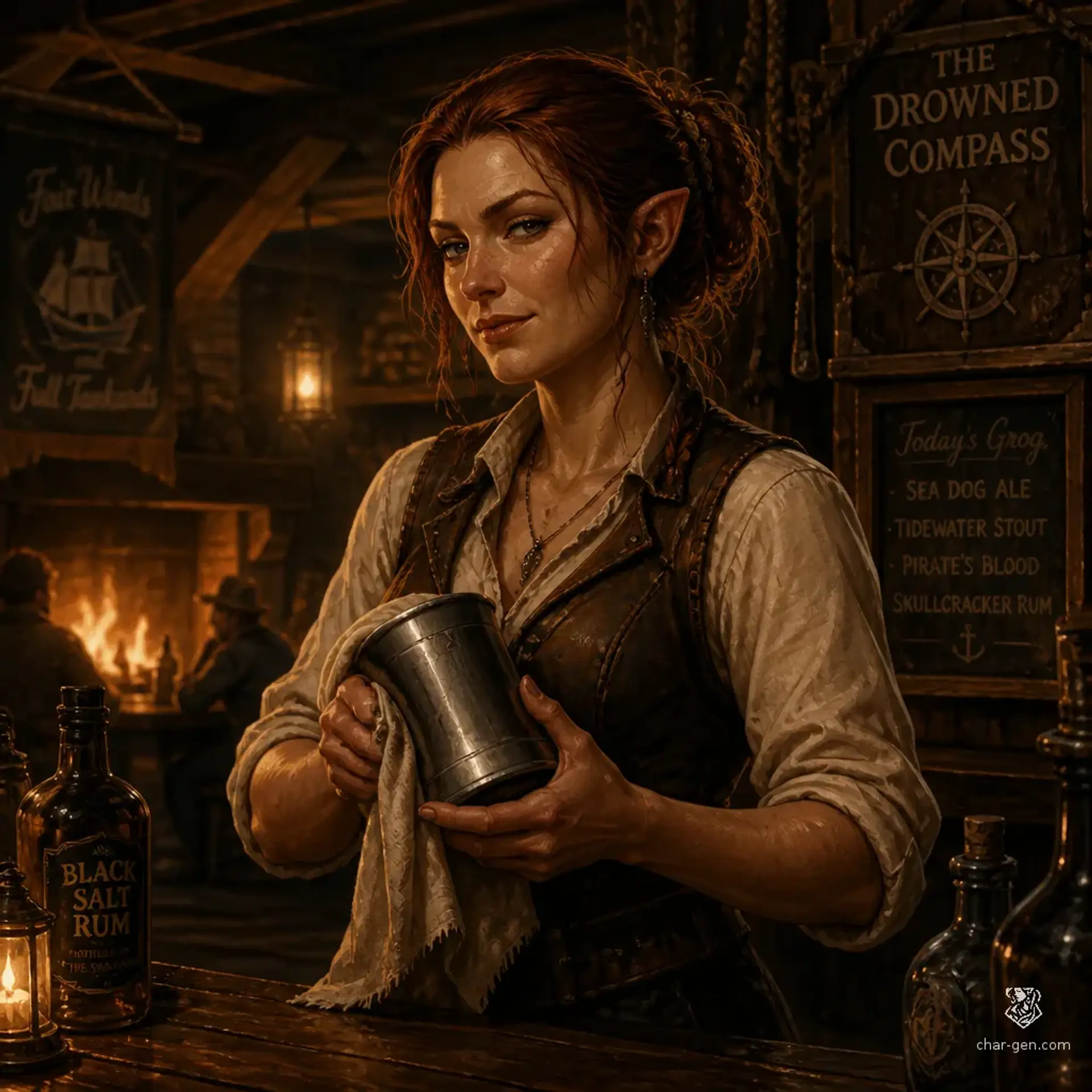 The Cracked Tankard - AI-generated fantasy Tavern