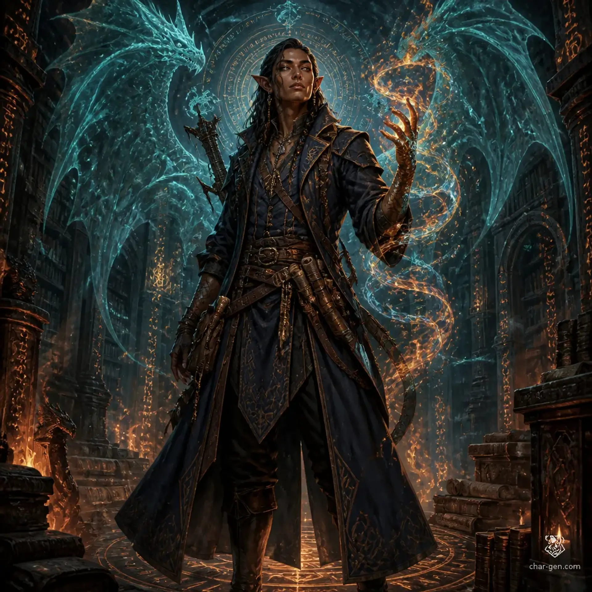 Tavik Orzhet - AI-generated fantasy Character