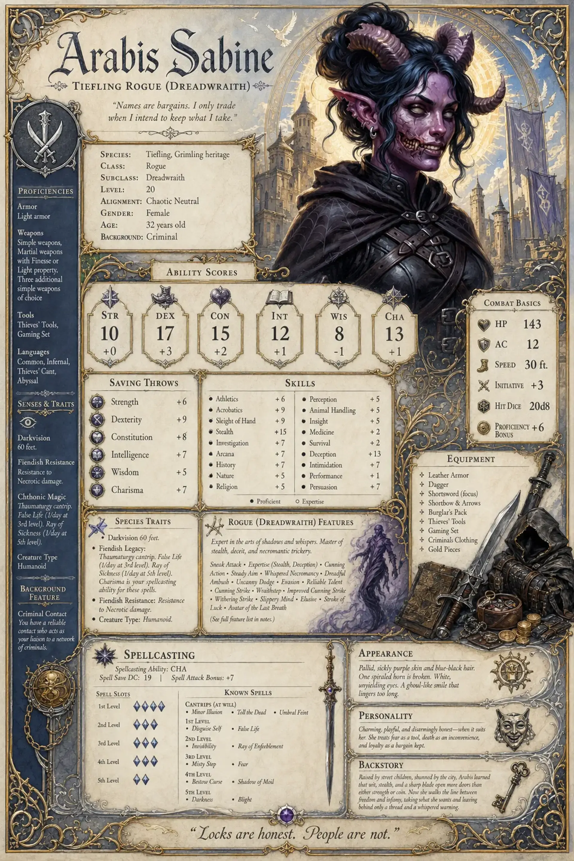 Character Sheet